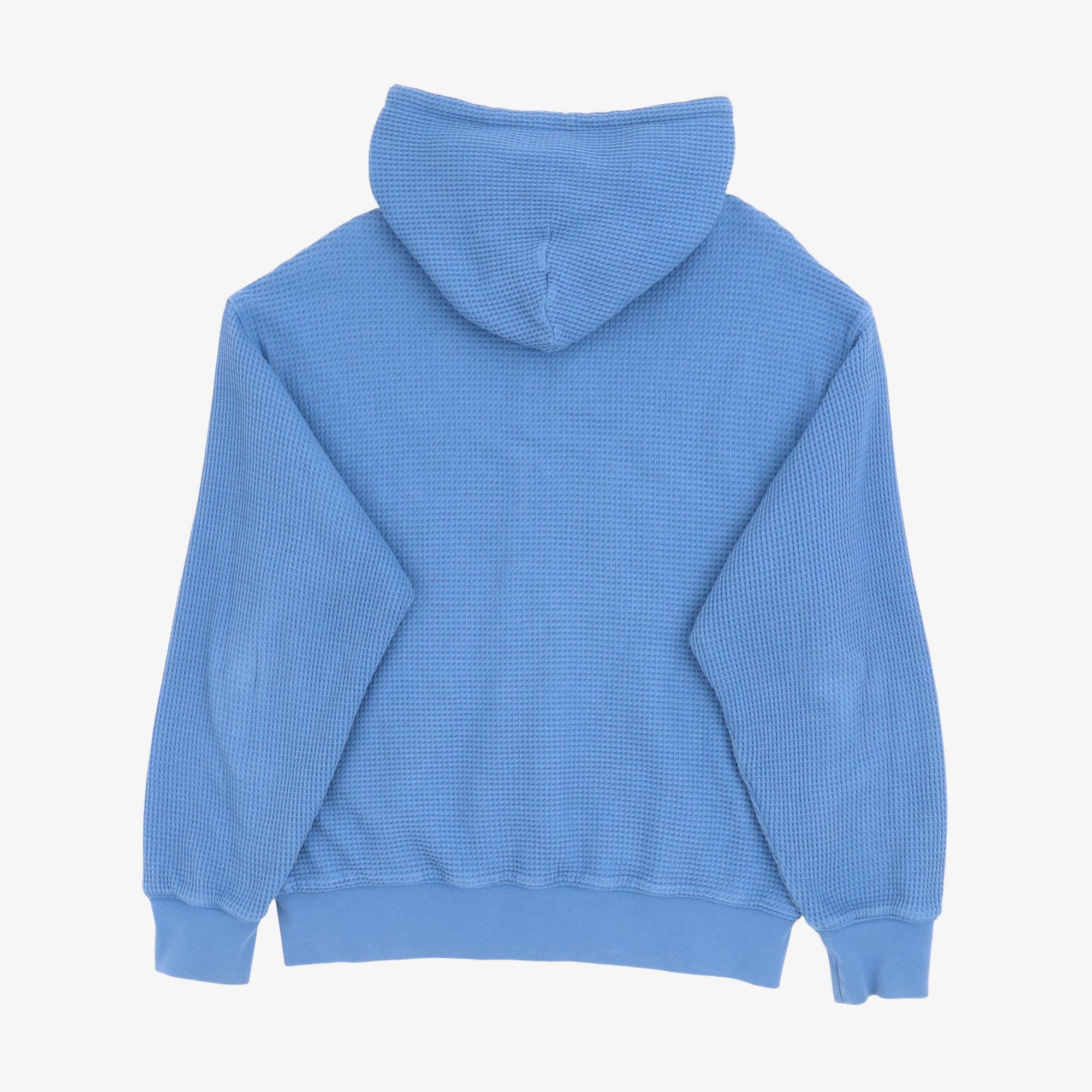 Double Layer Waffle Zip Hoodie