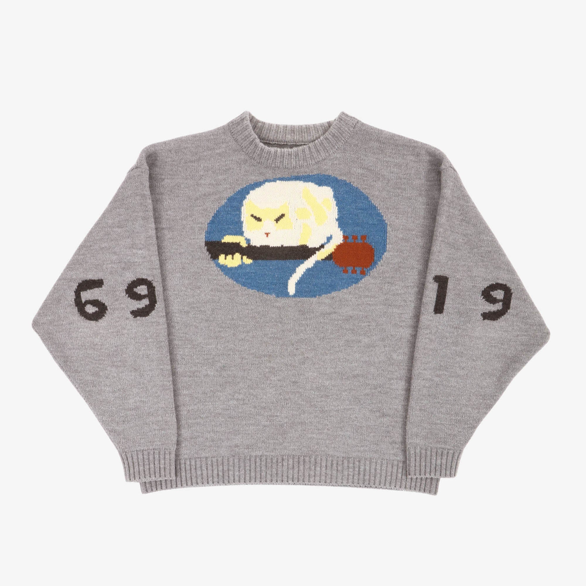 Fat Cat Intarsia Sweater