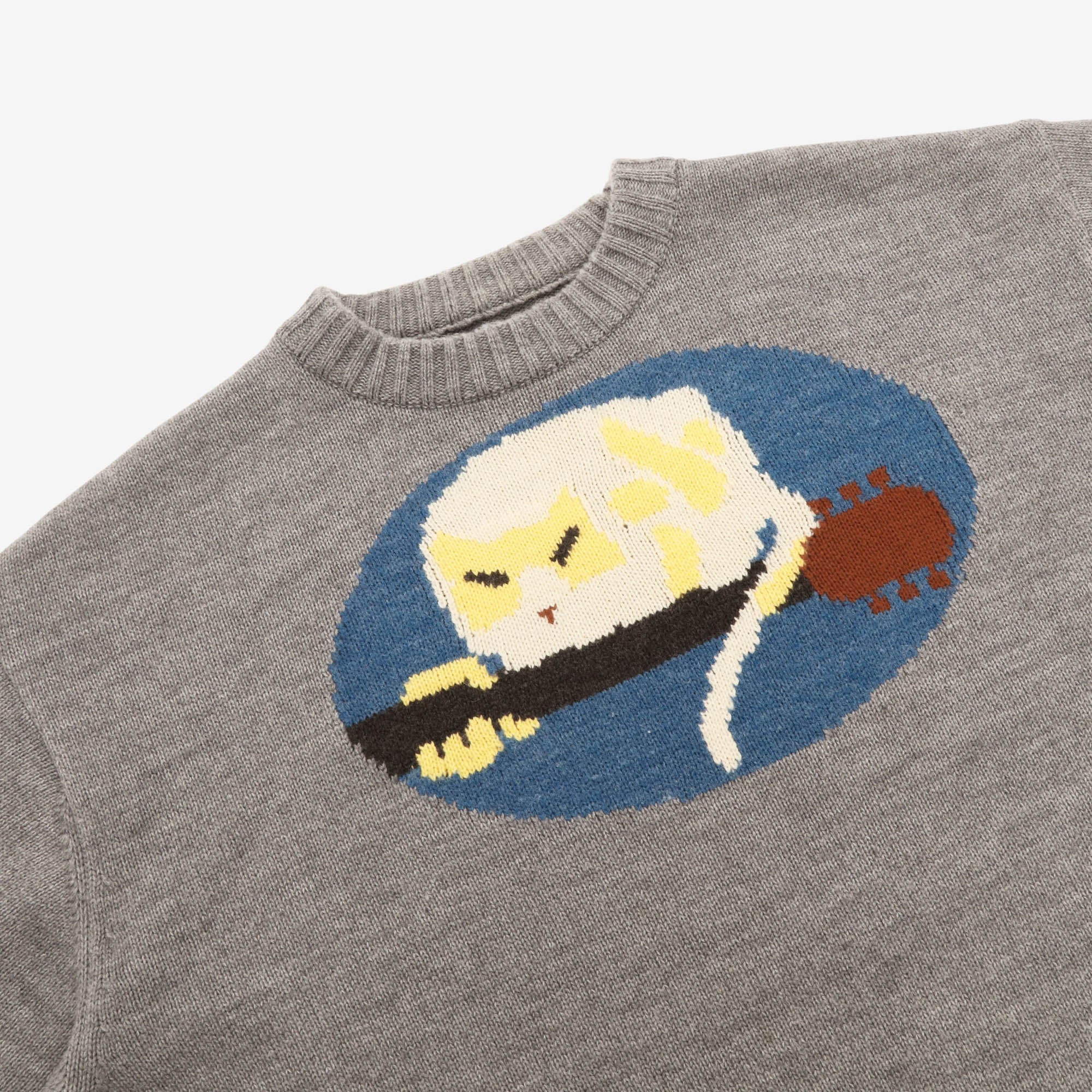 Fat Cat Intarsia Sweater