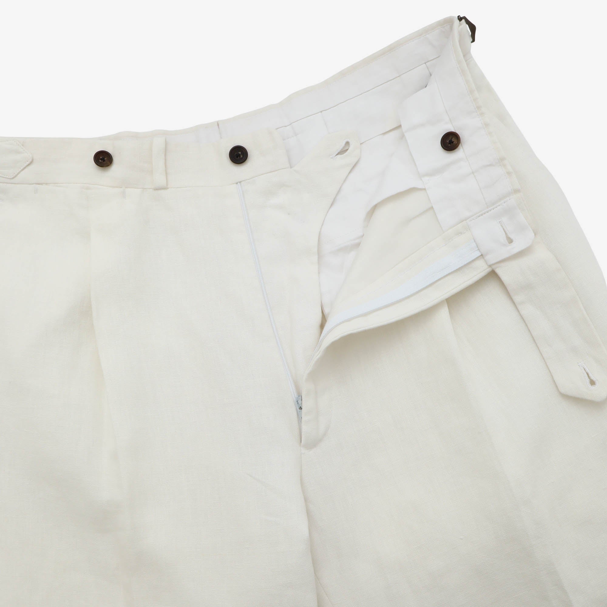 Linen Pleated Trousers (32W X 28.5L)