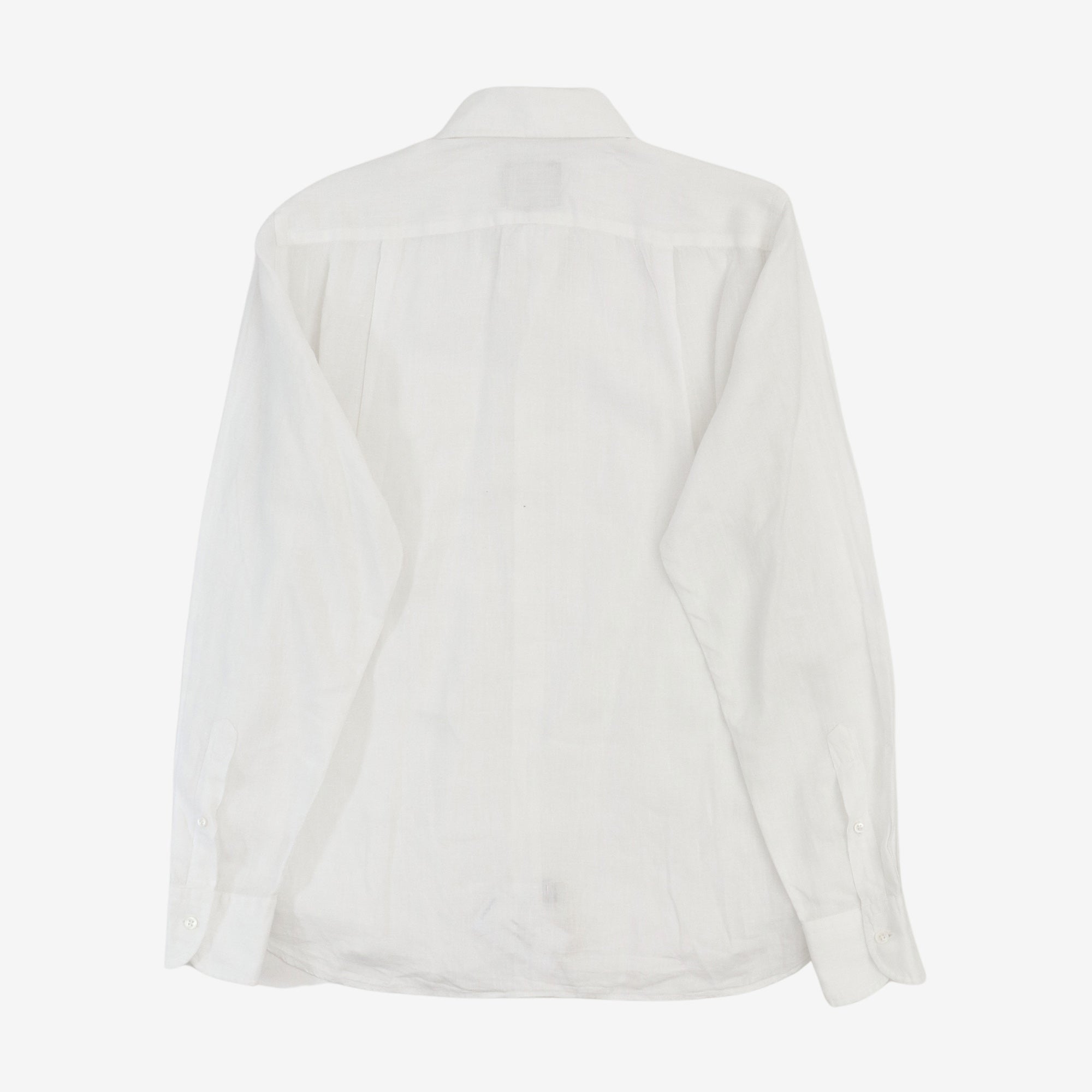 Linen Spread Collar Shirt