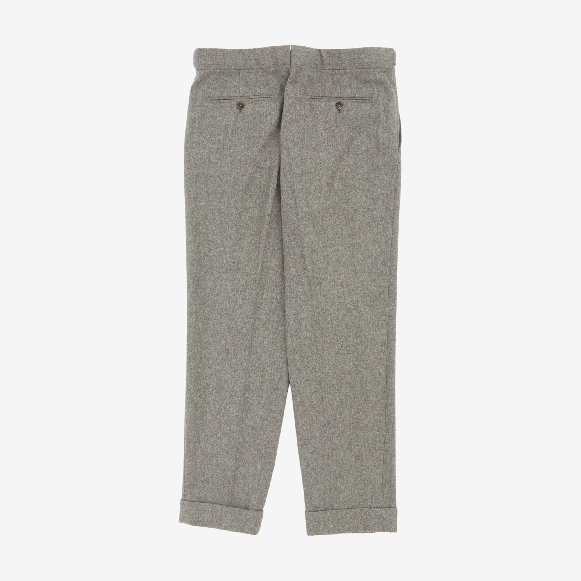 MTM Flannel Pleated Trousers (34W X 28L)