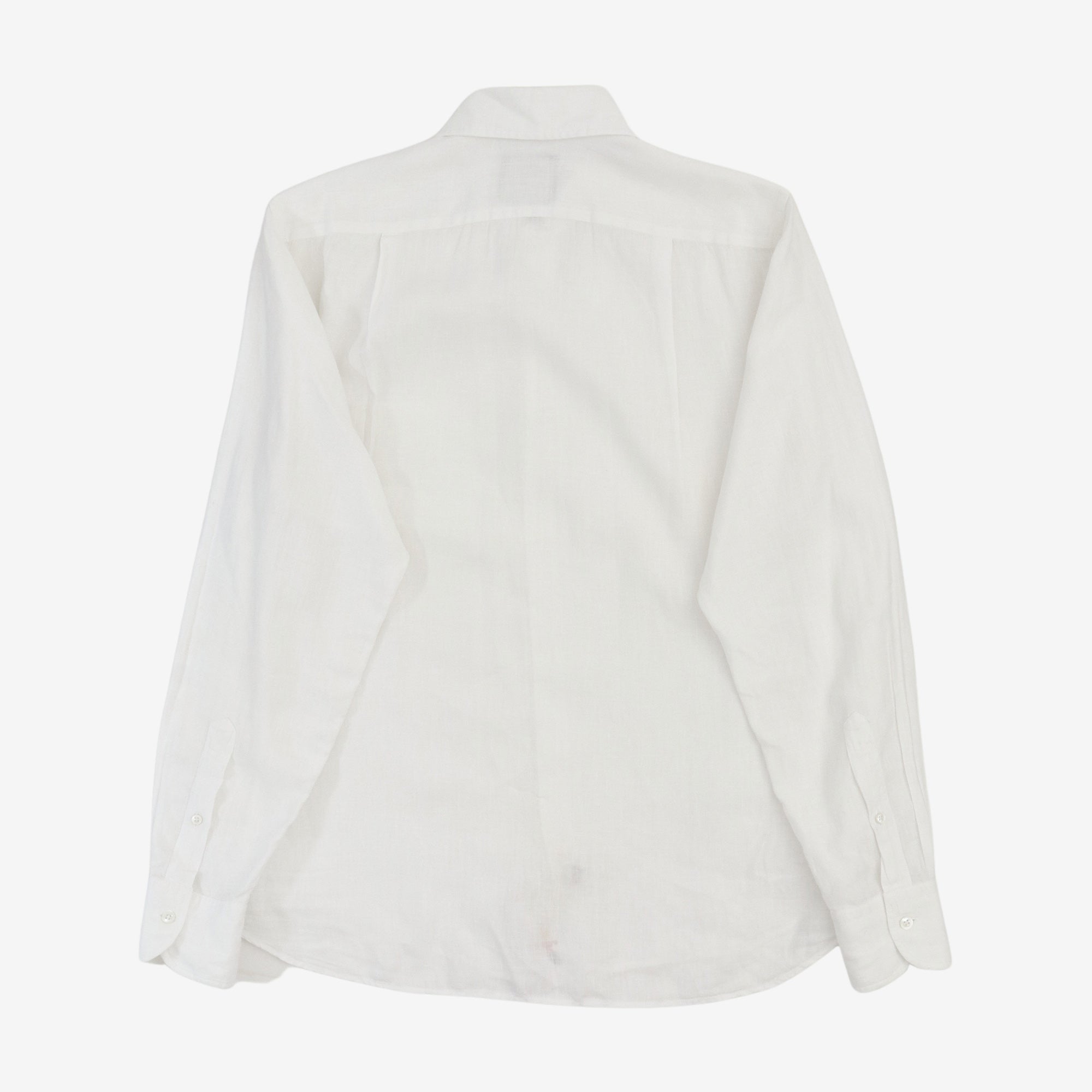 Linen Spread Collar Shirt