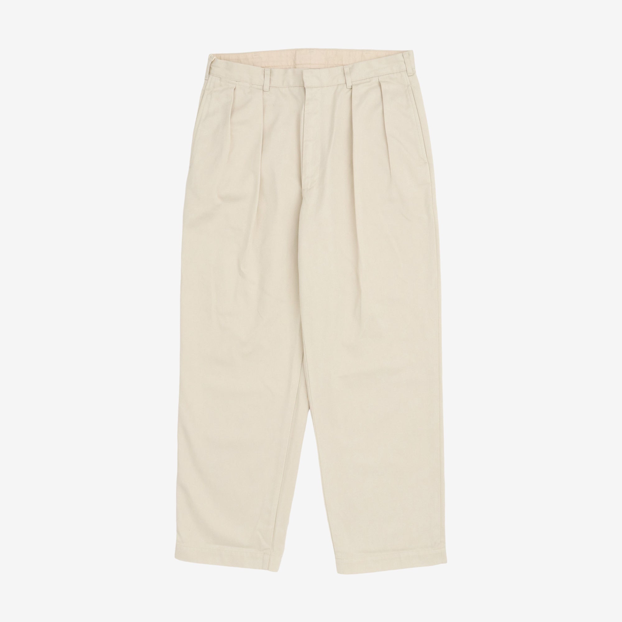 Double Pleated Chino Pants (34W X 29L)