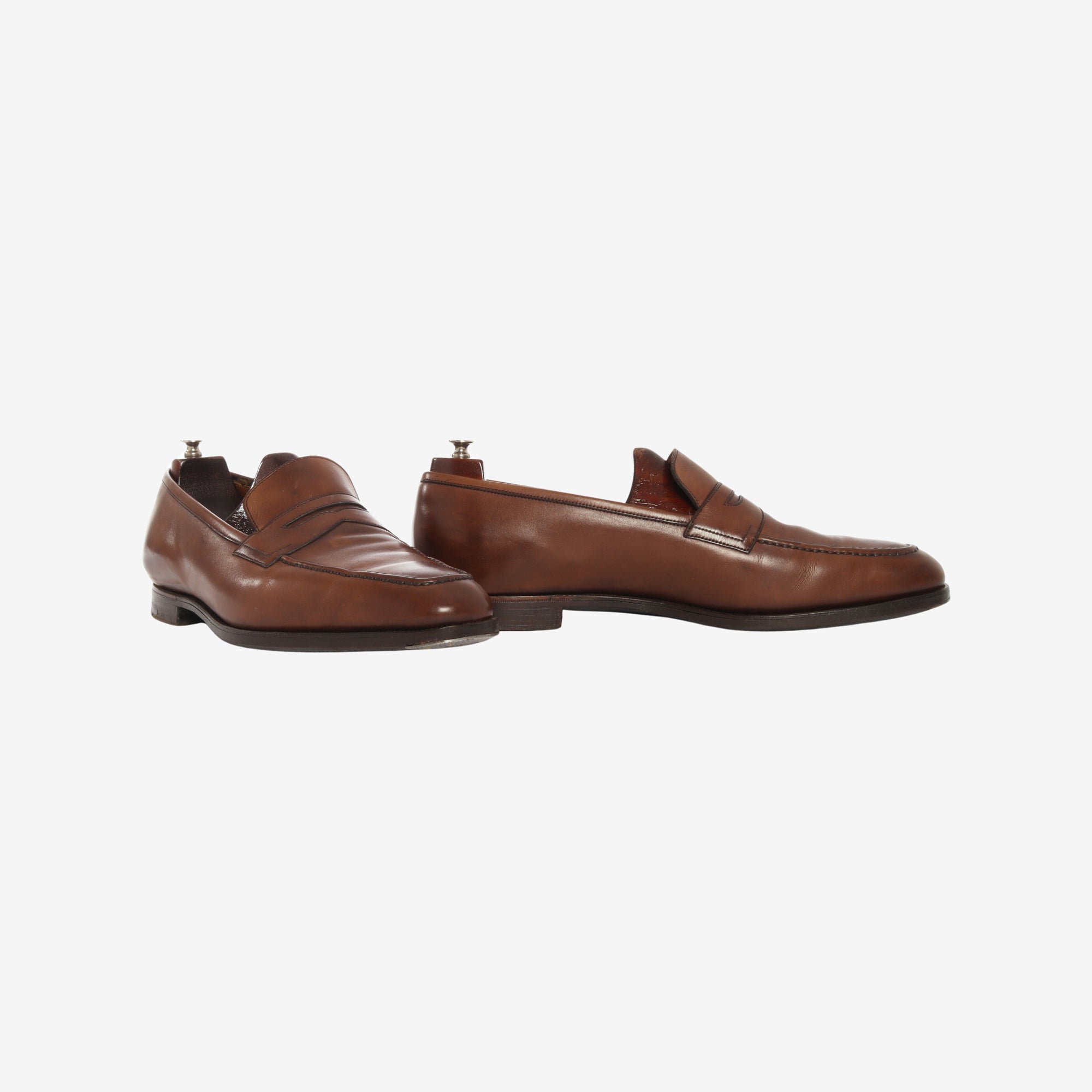 Purple Label Leather Penny Loafers + Trees