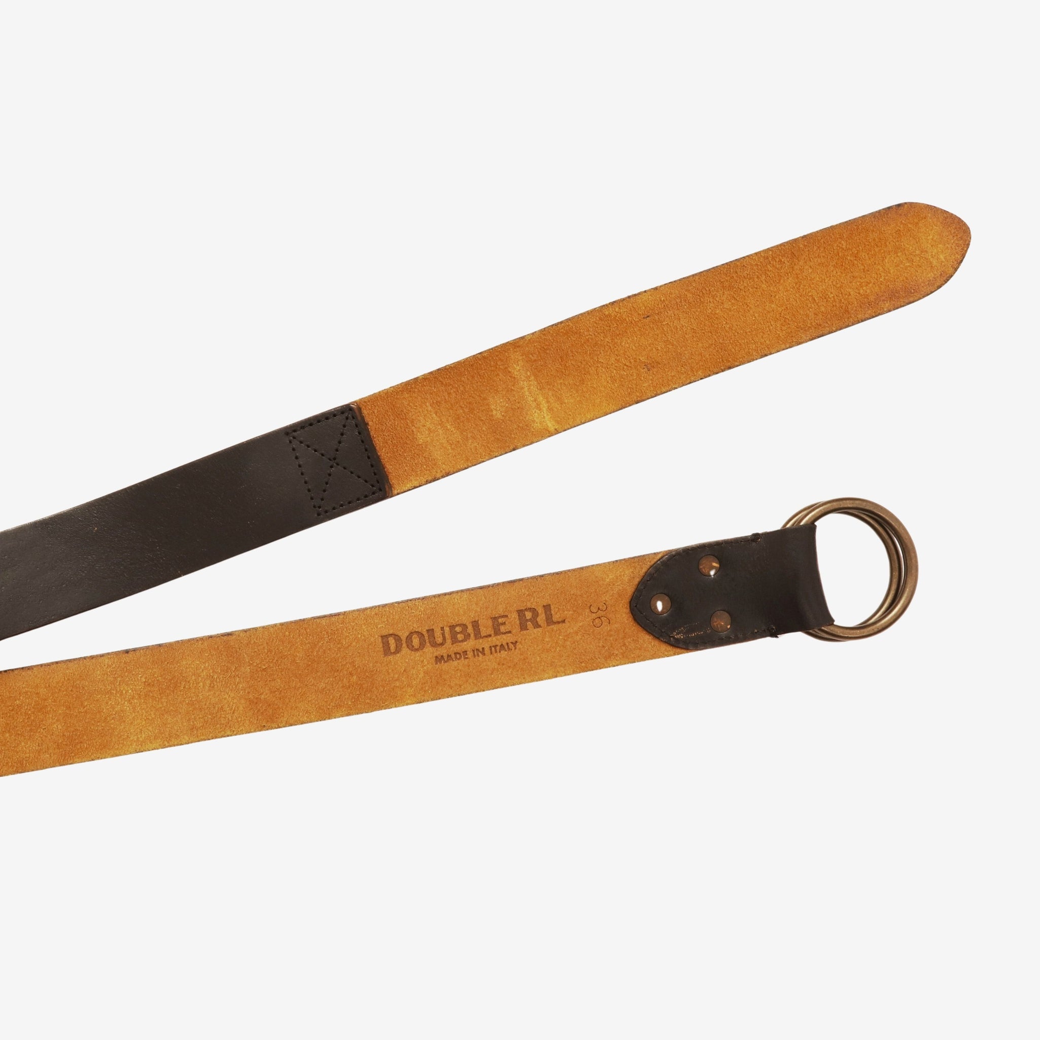Leather Double O Ring Belt