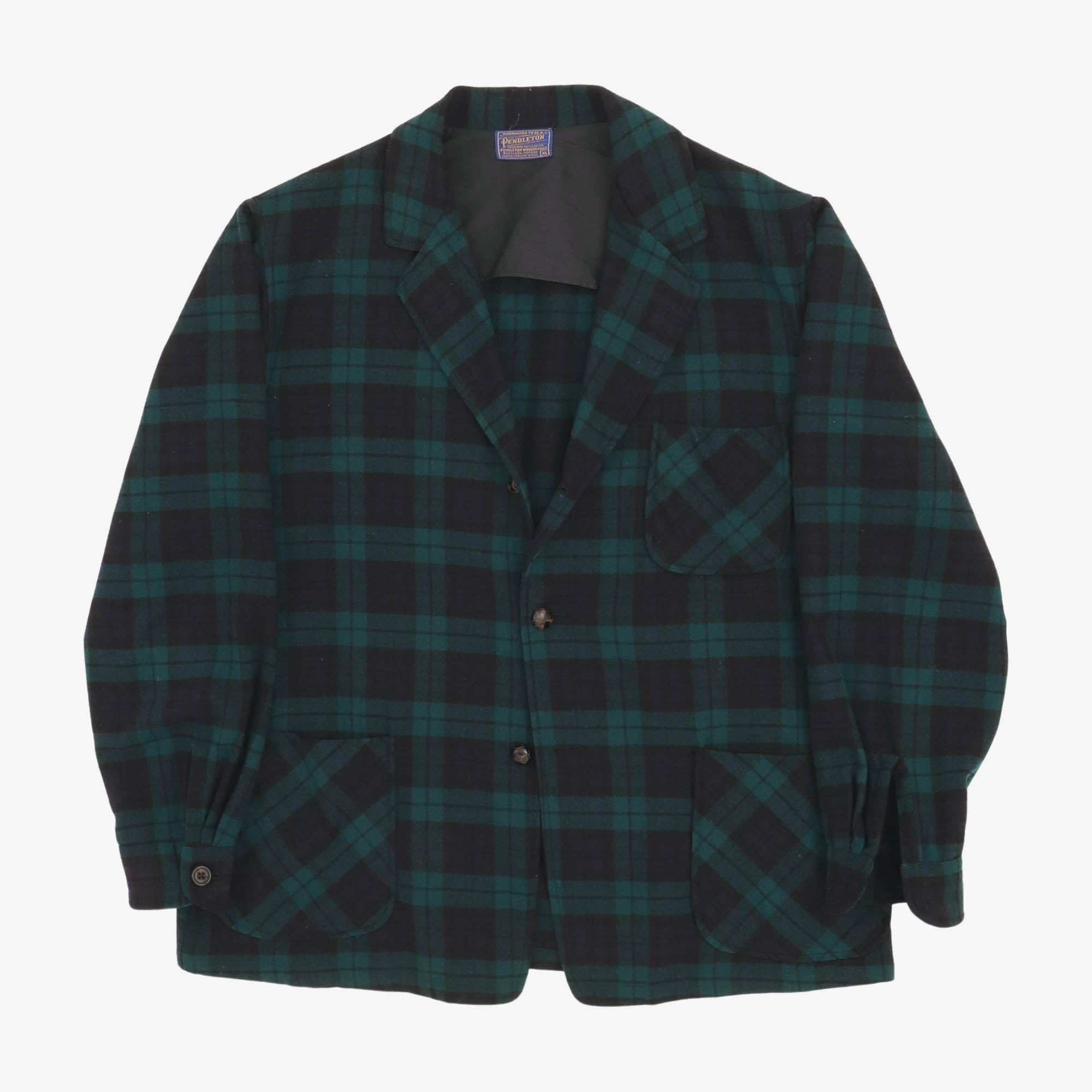 Vintage Check Wool Sport Coat