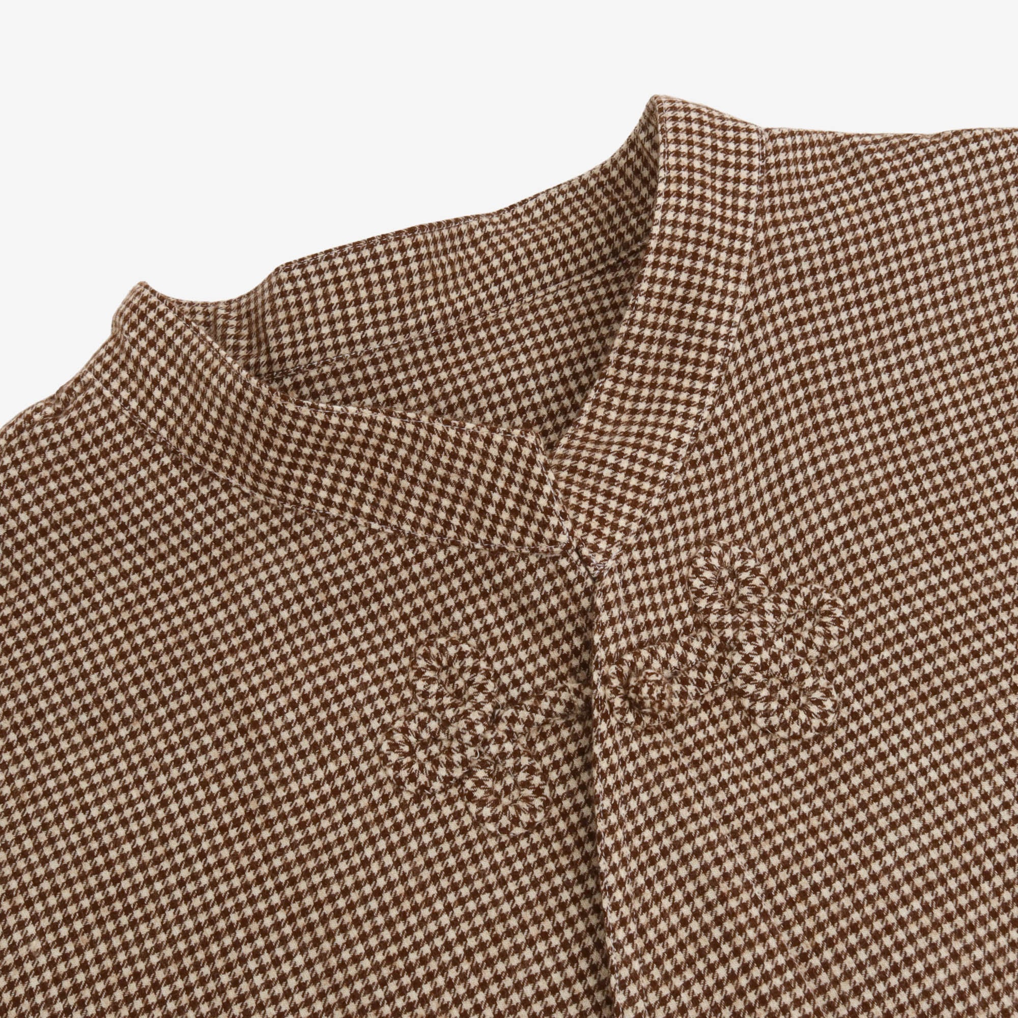Frogged Button Gingham Overshirt
