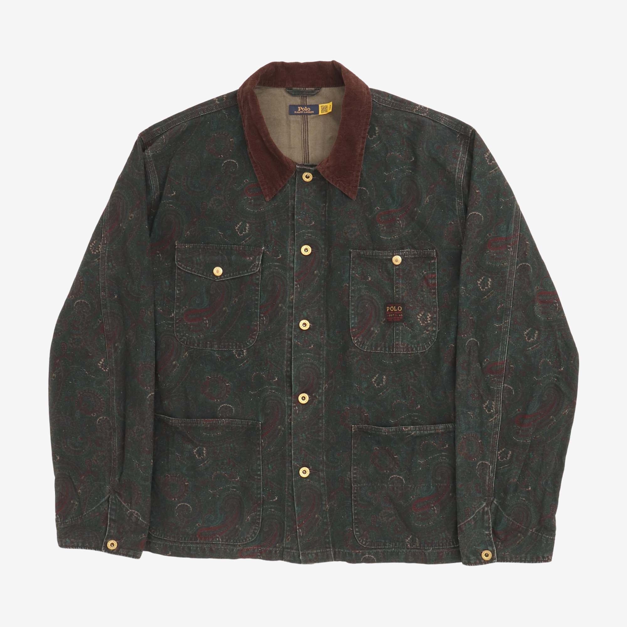 Paisley Canvas Chore Jacket