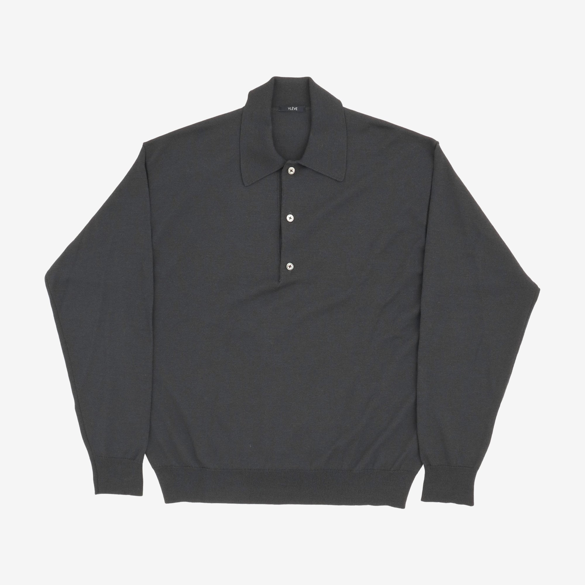 High Twist Wool Knit Polo