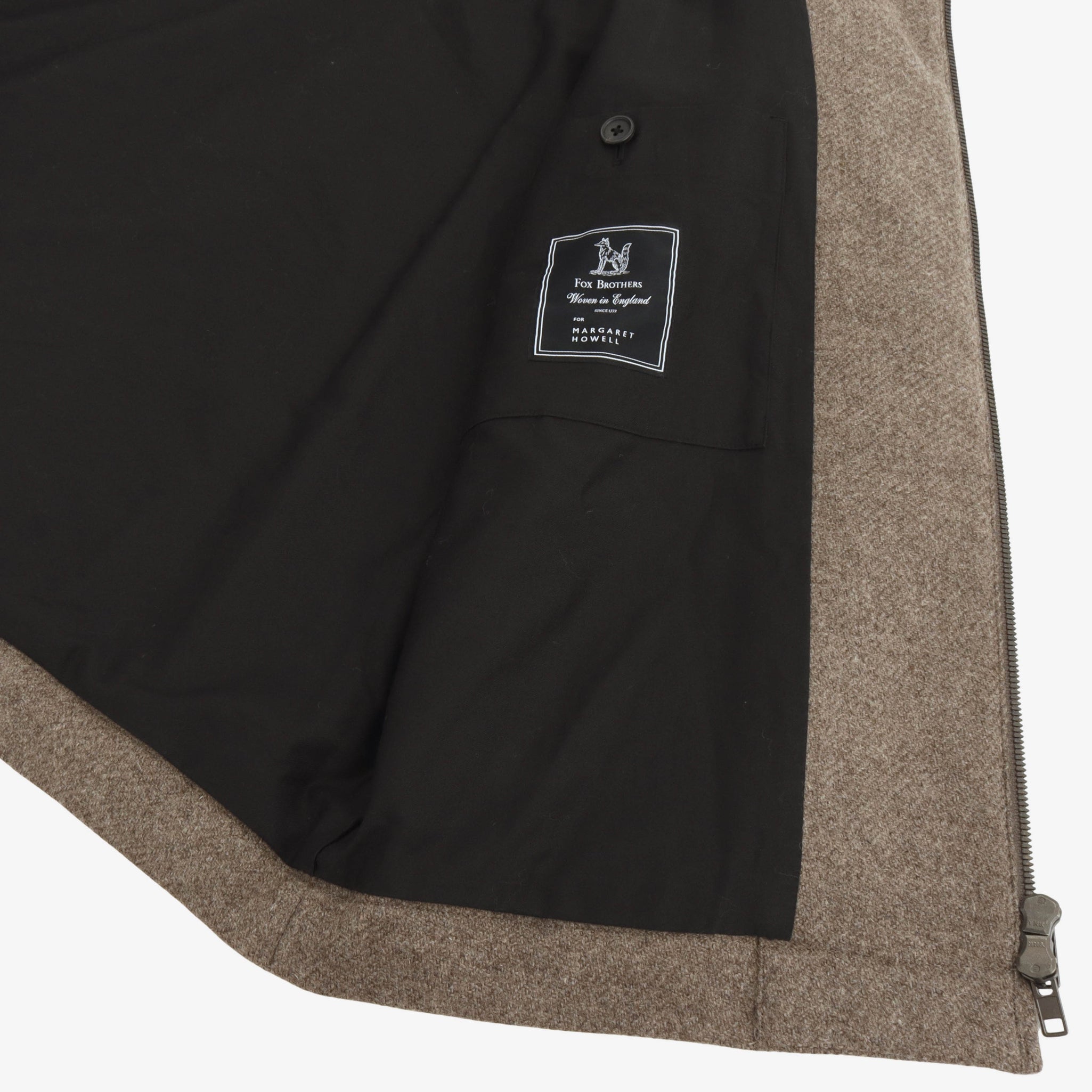 Natural Wool Twill Blouson (Fox Brothers)