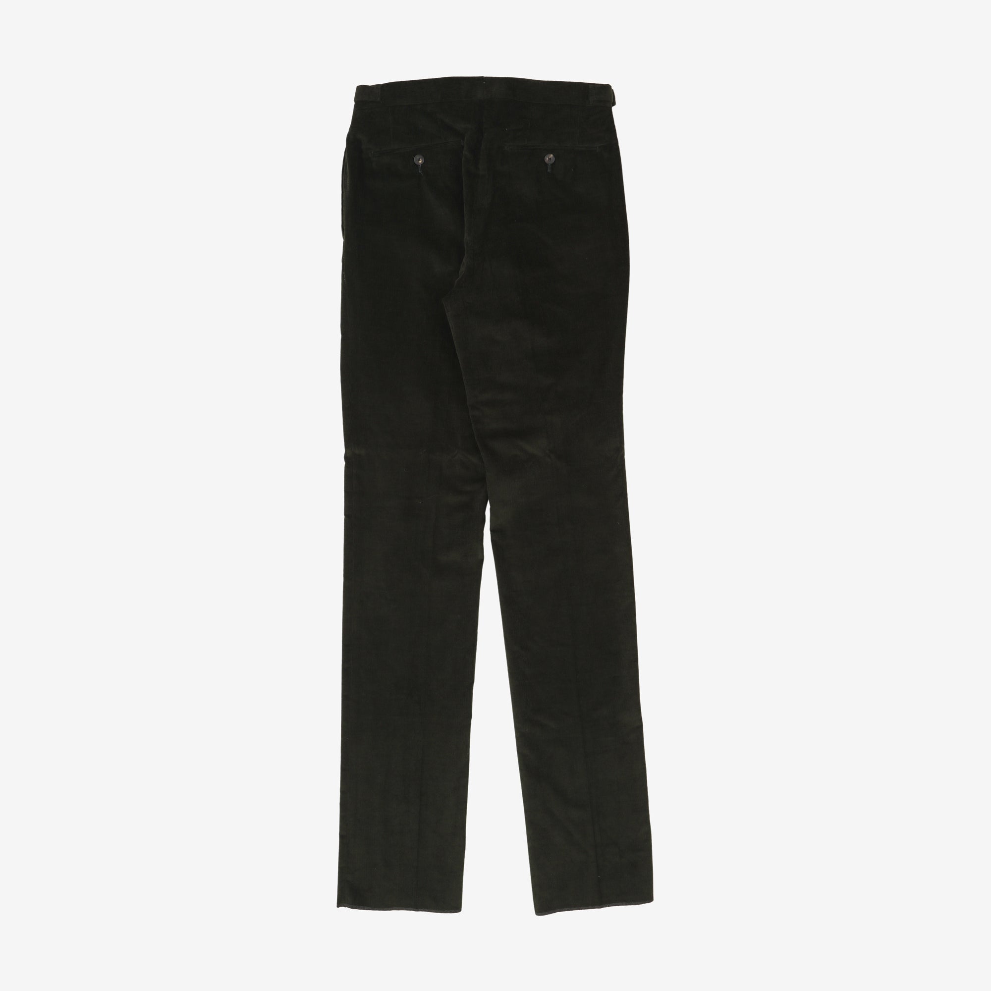 Corduroy Flat Front Trousers (30W X 37L)