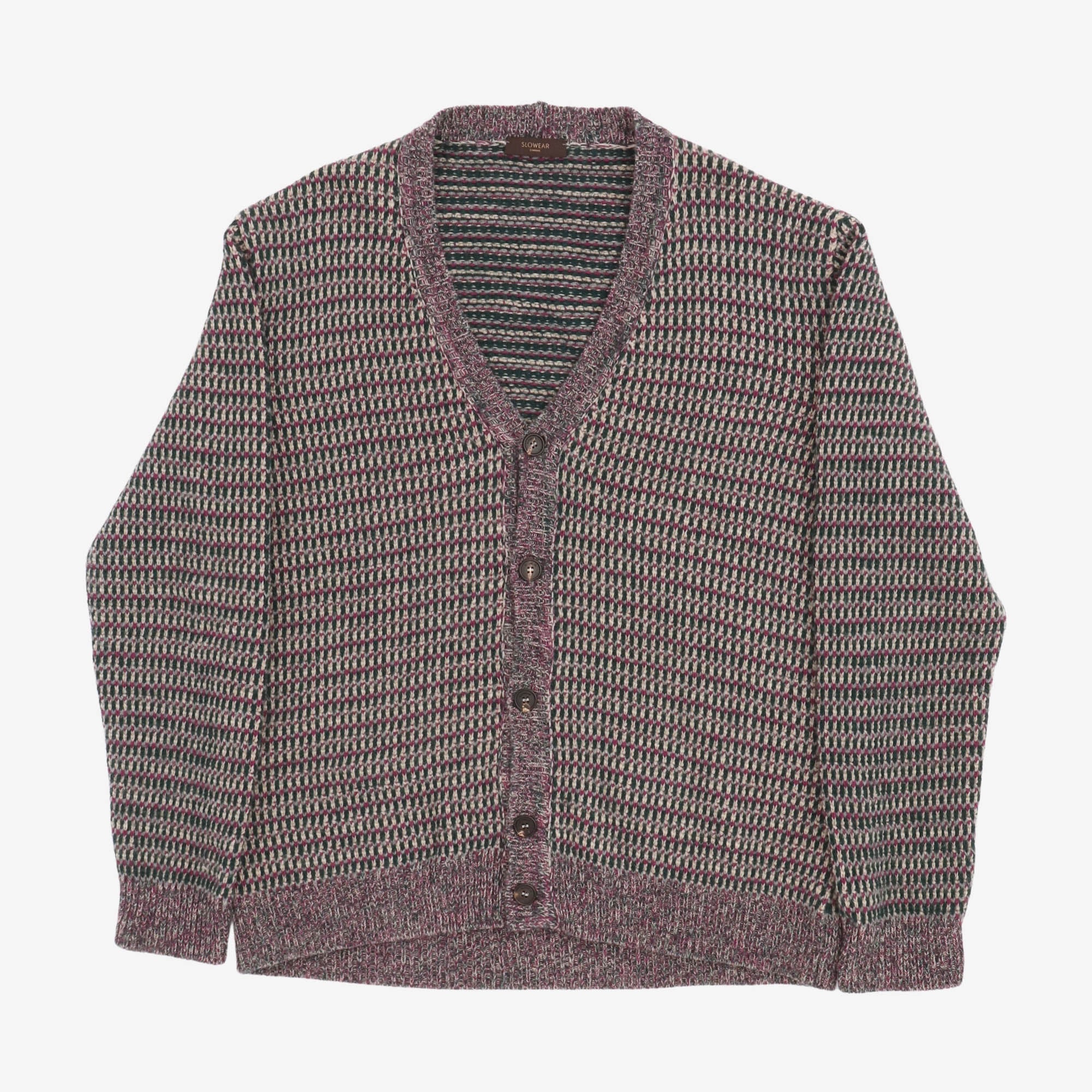 Geelong Wool Jacquard Cardigan