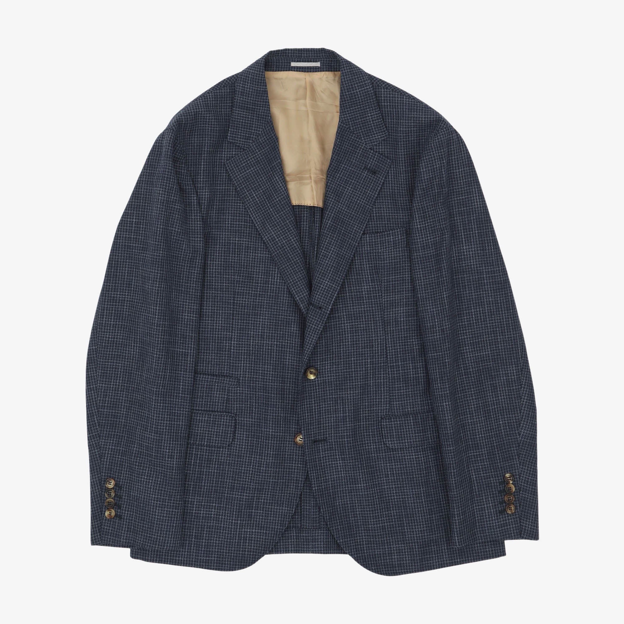 Deconstructed Check Blazer