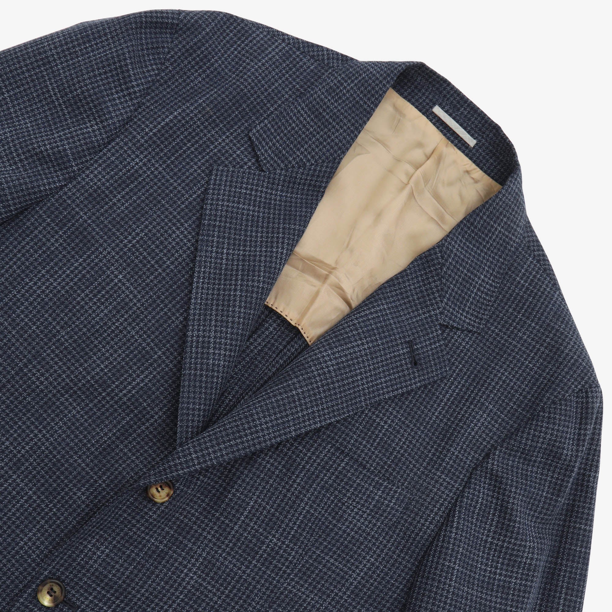 Deconstructed Check Blazer