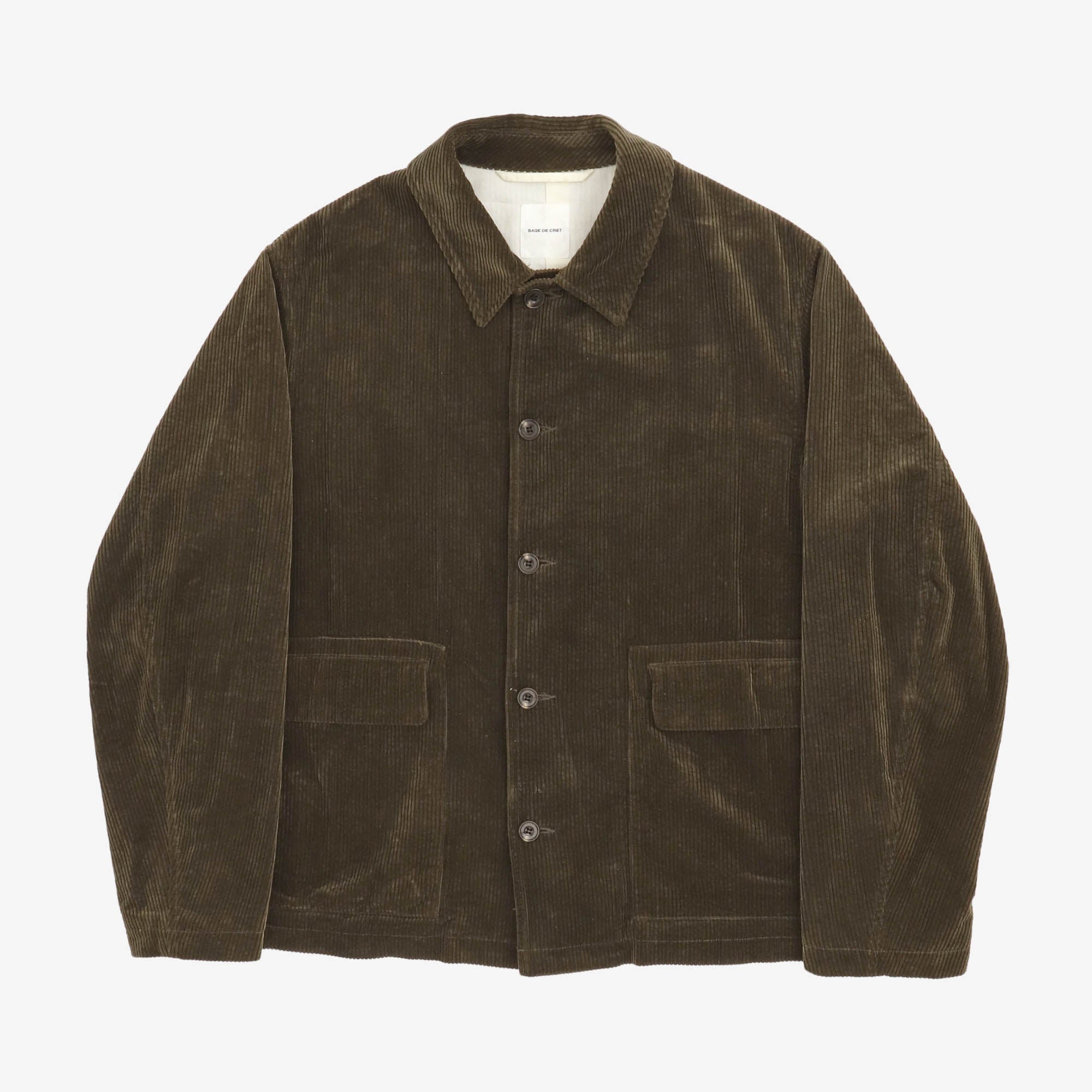 Corduroy Coverall Short Jacket