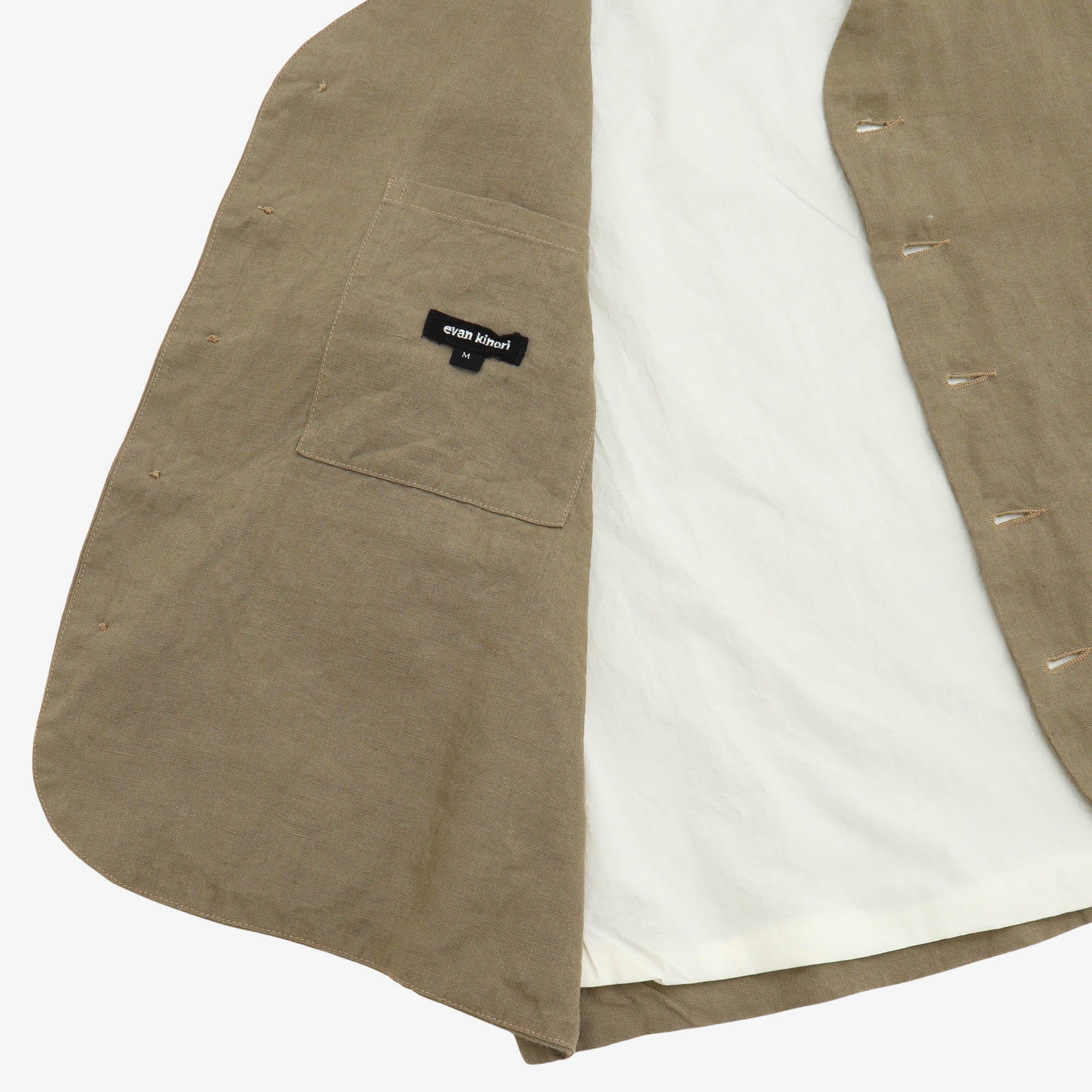 Linen Welt Pocket Vest
