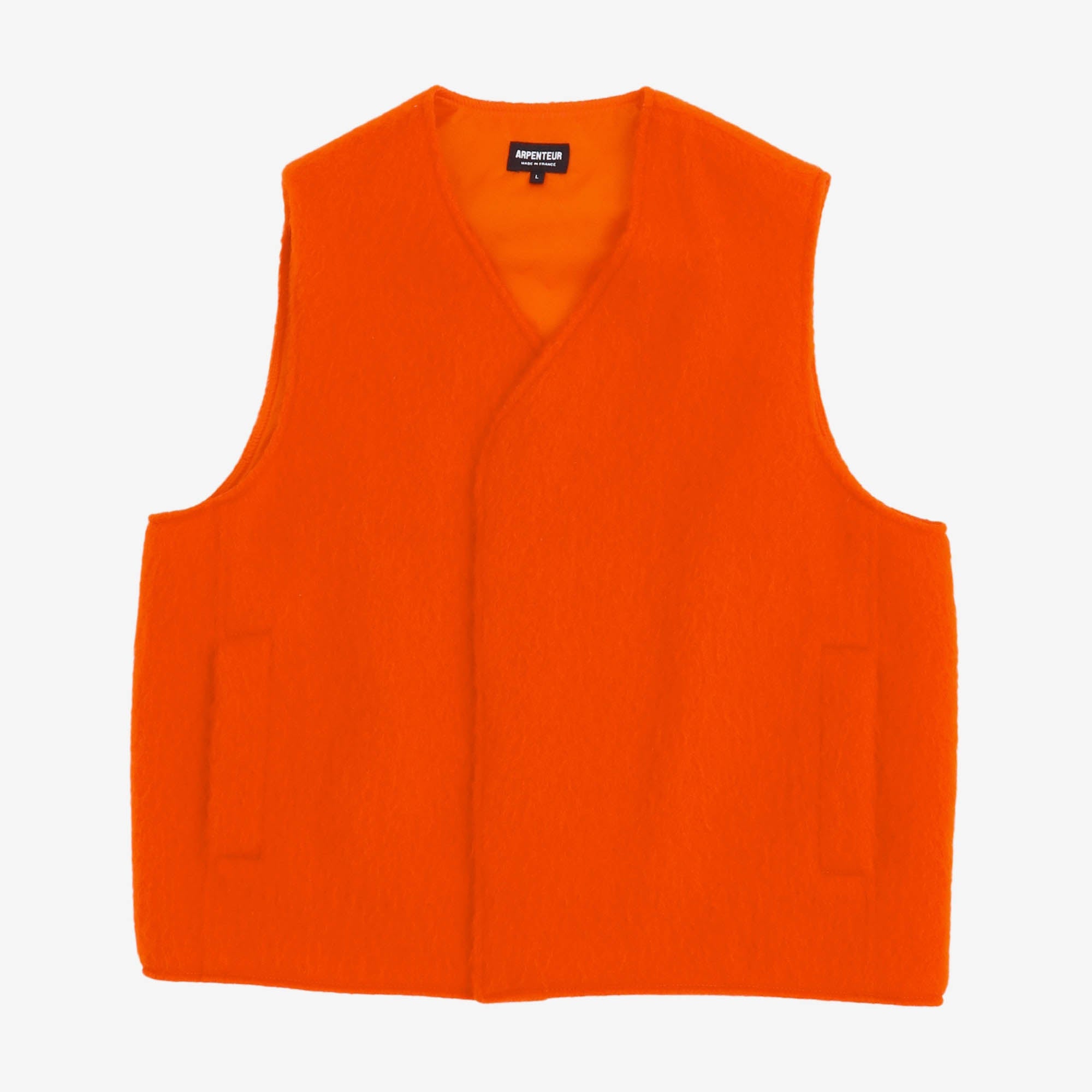 Lateral Brushed Wool Mohair Vest