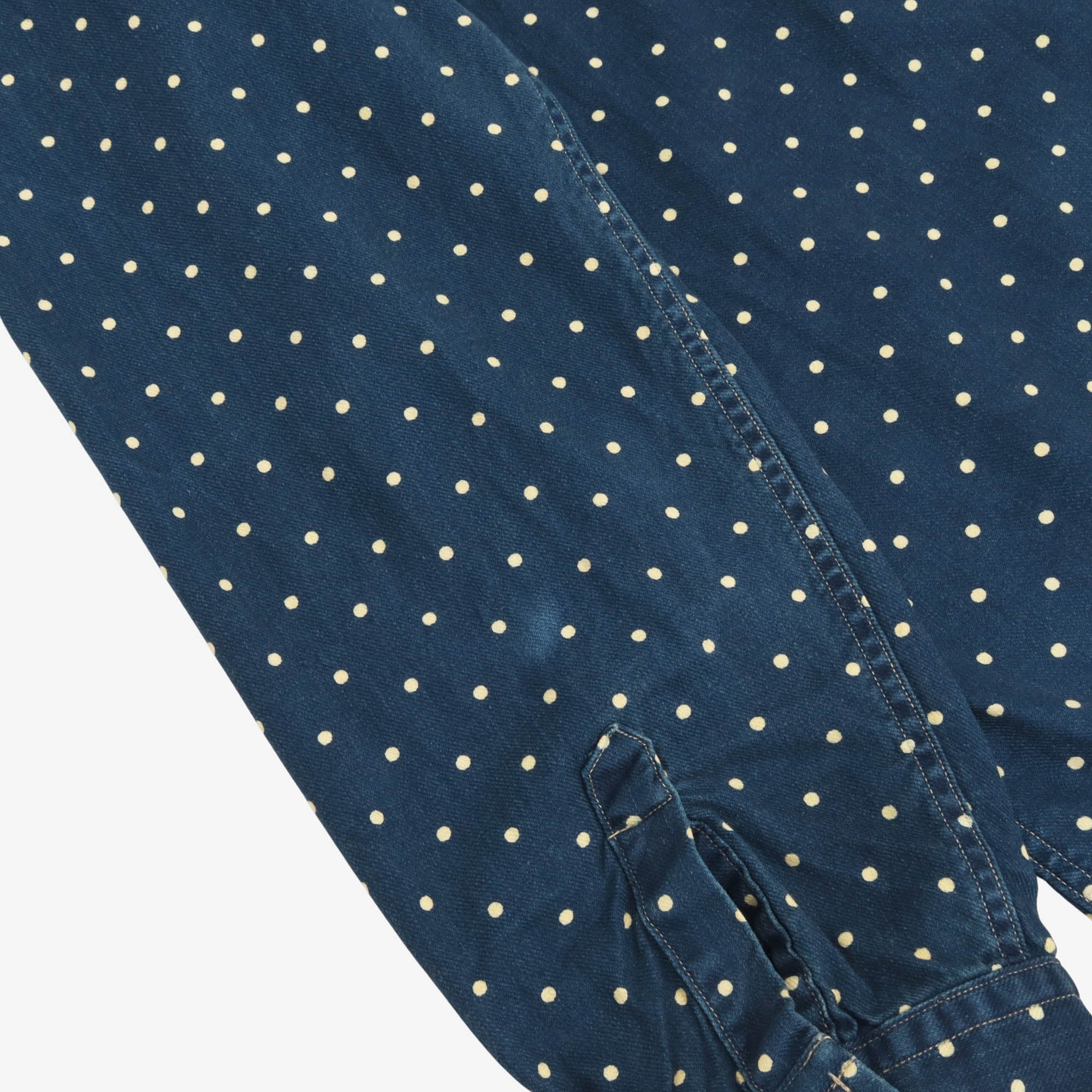 Polka Dot Pullover Tunic Work Shirt