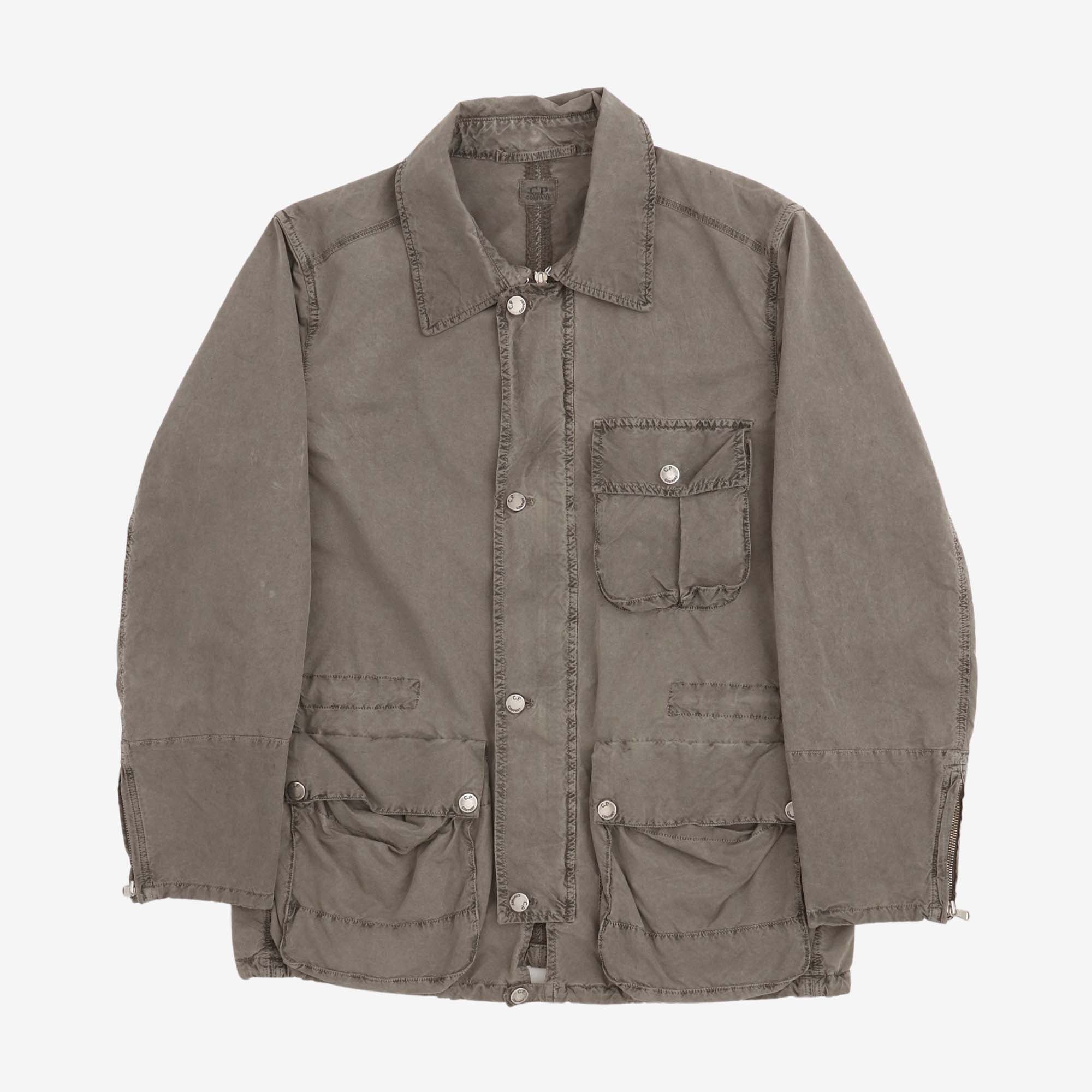 Multi Pocket Garment Dyed Field Jacket
