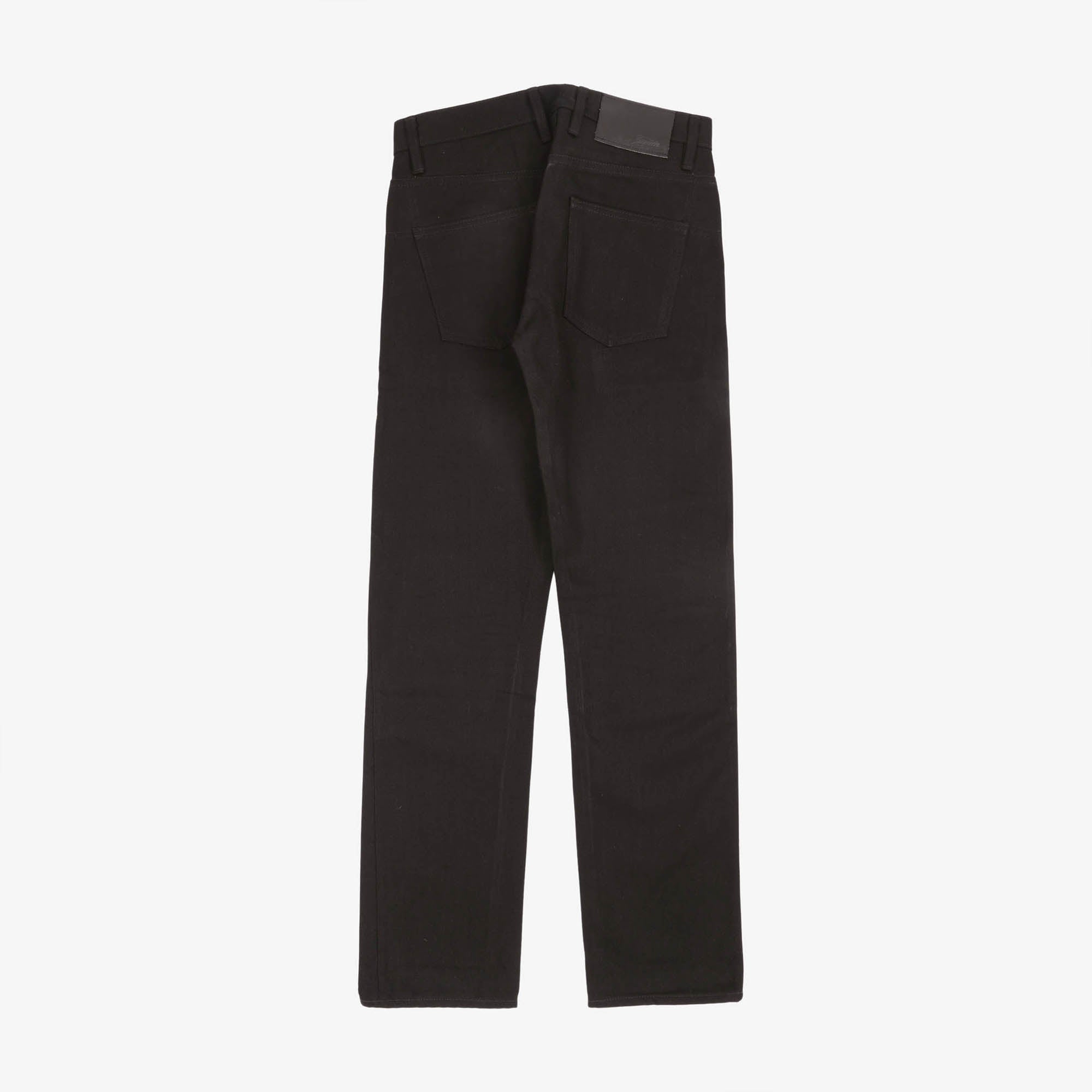 14.5oz Double Black Raw Selvedge Jeans (30W X 31L)