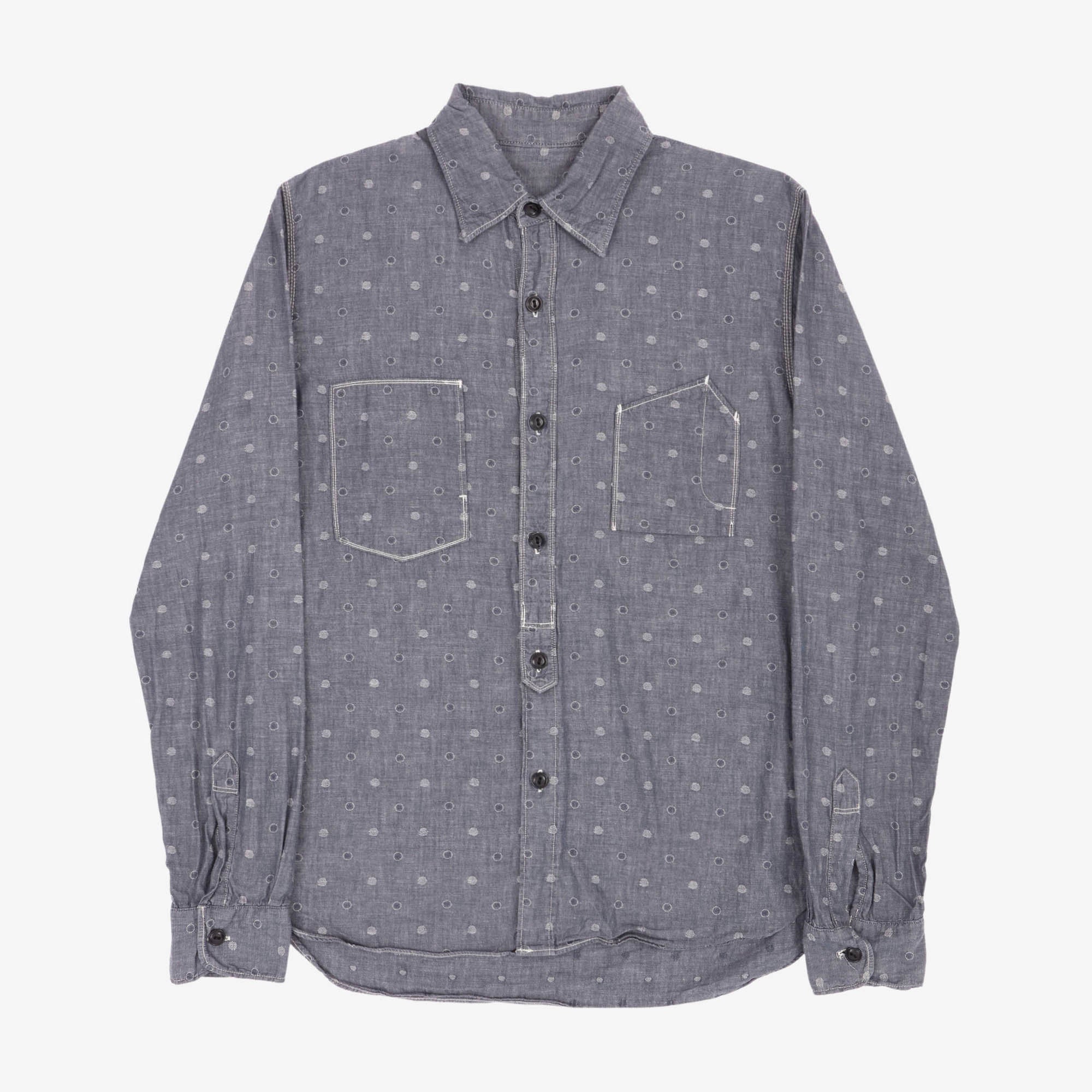 Polka Dot Chambray Shirt