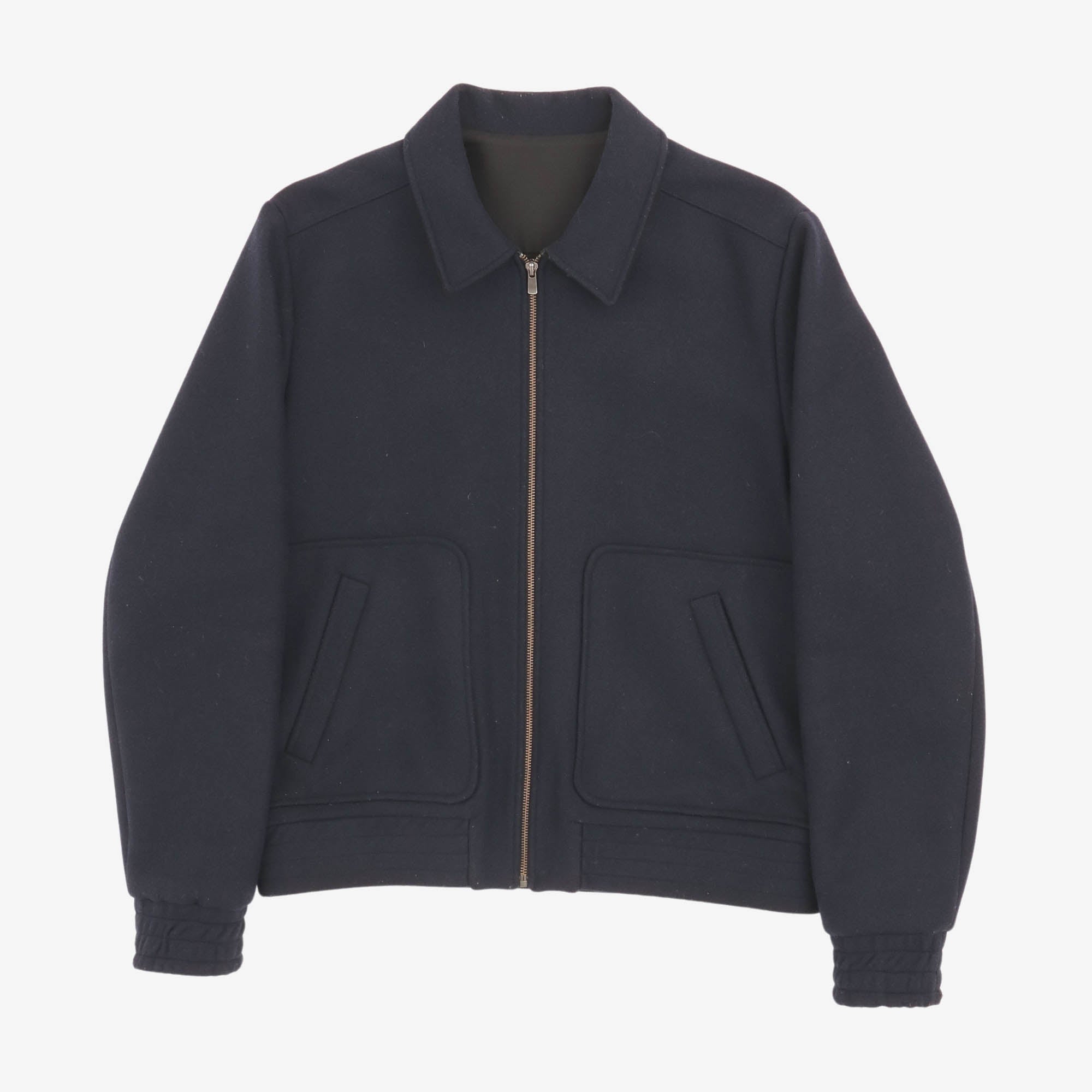 Wool Full Zip Flight Jacket