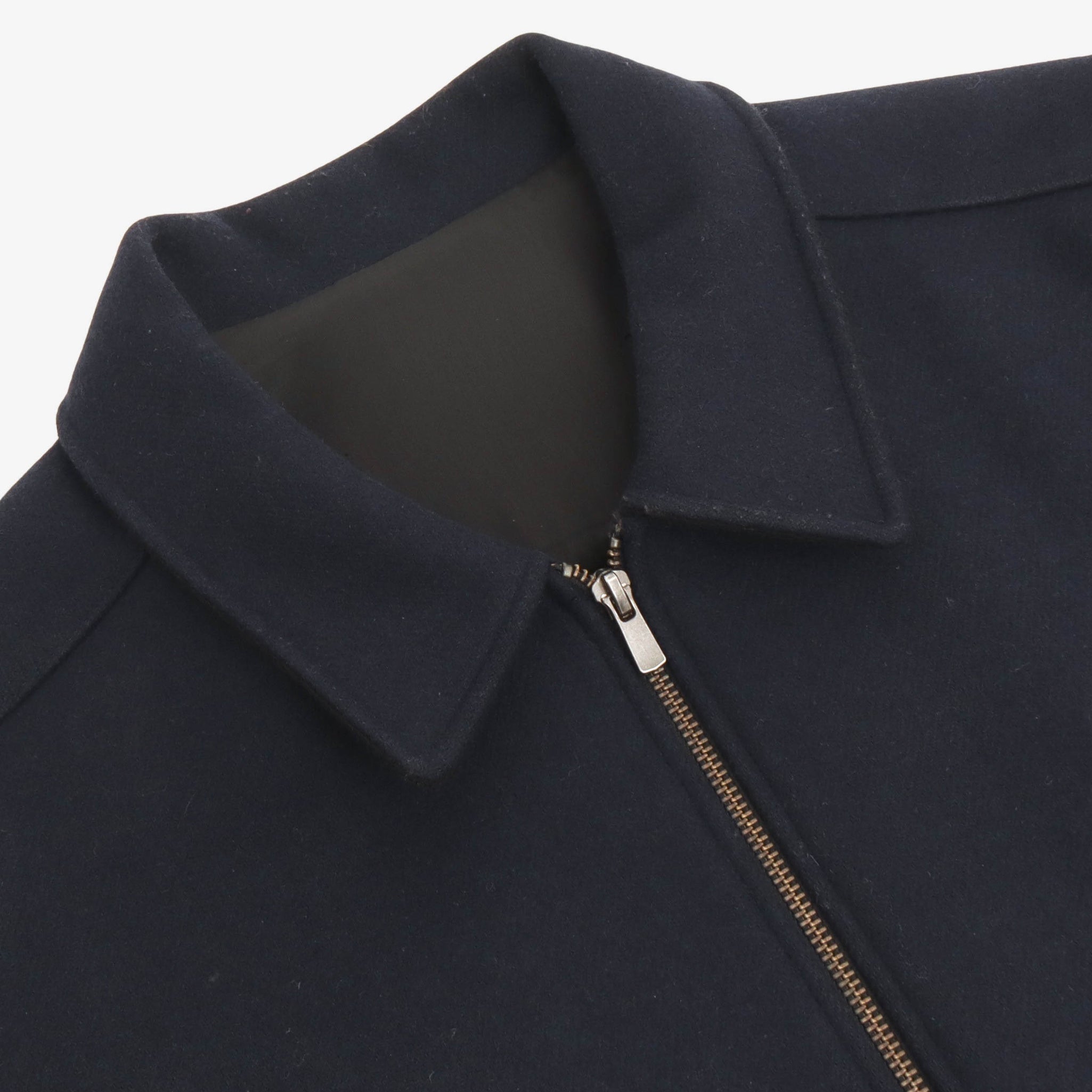 Wool Full Zip Flight Jacket