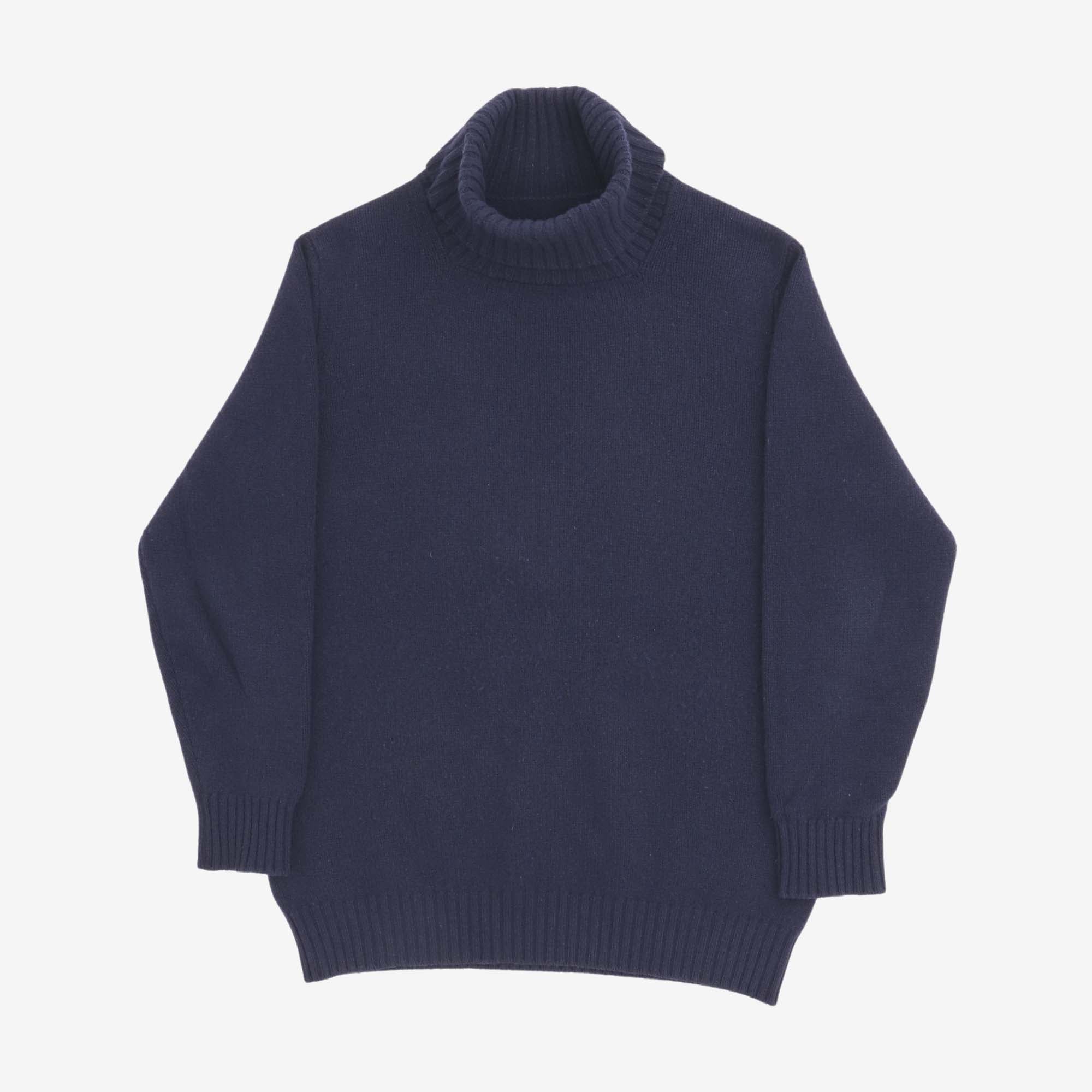 Lambswool 3 Ply Roll Neck Sweater (Frans Boone)