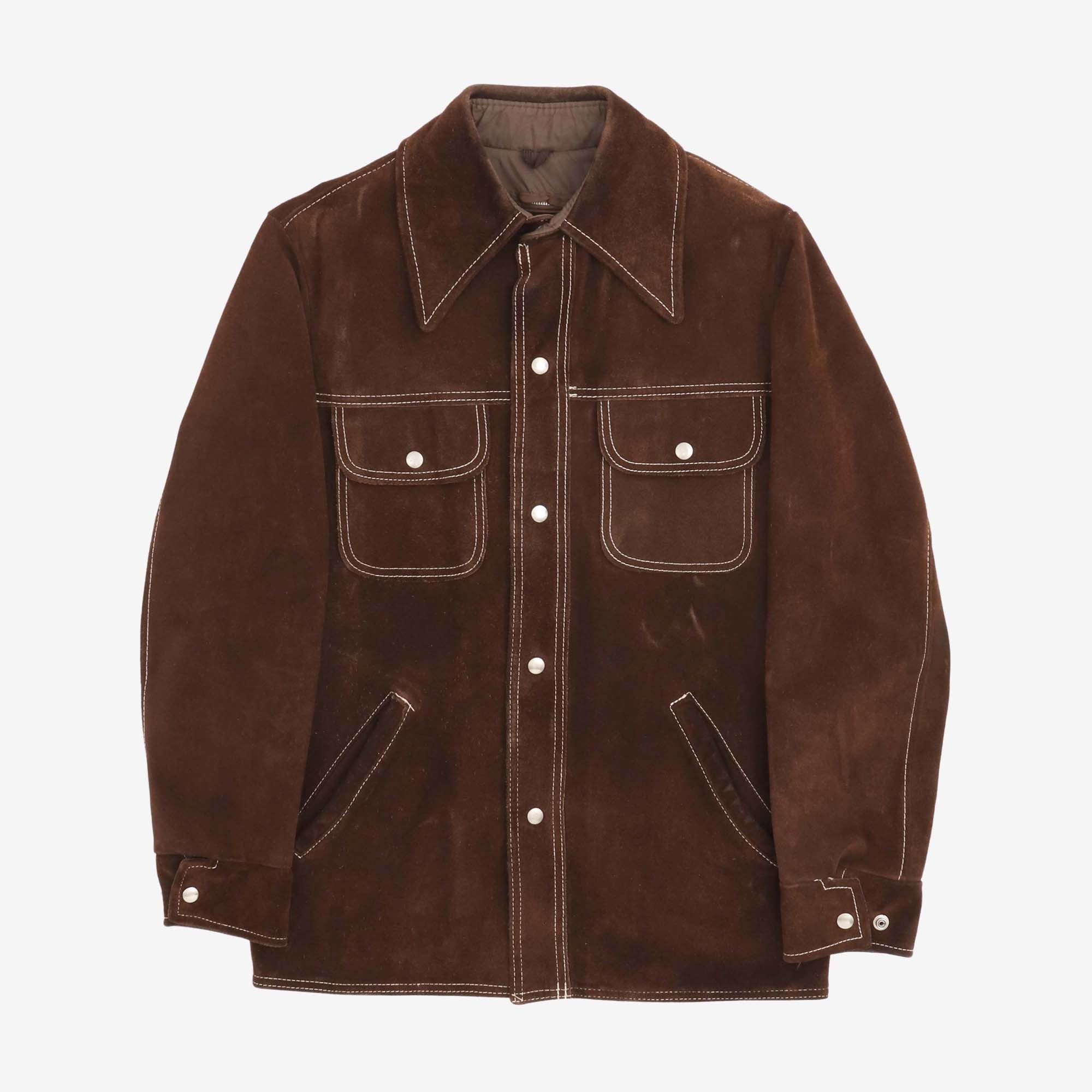 Vintage Suede Trucker Jacket + Liner