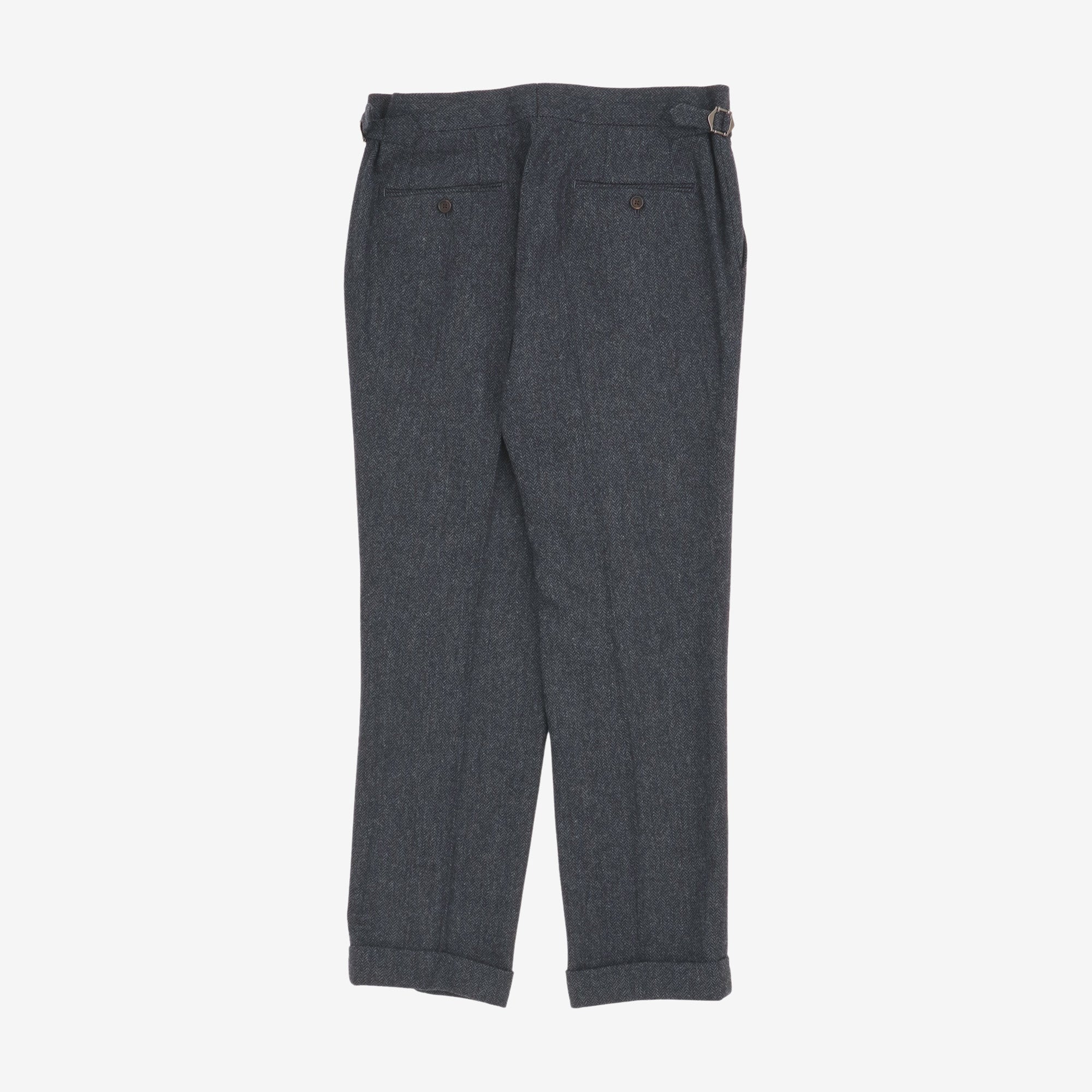 Herringbone Wool Trousers (33W X 29L)