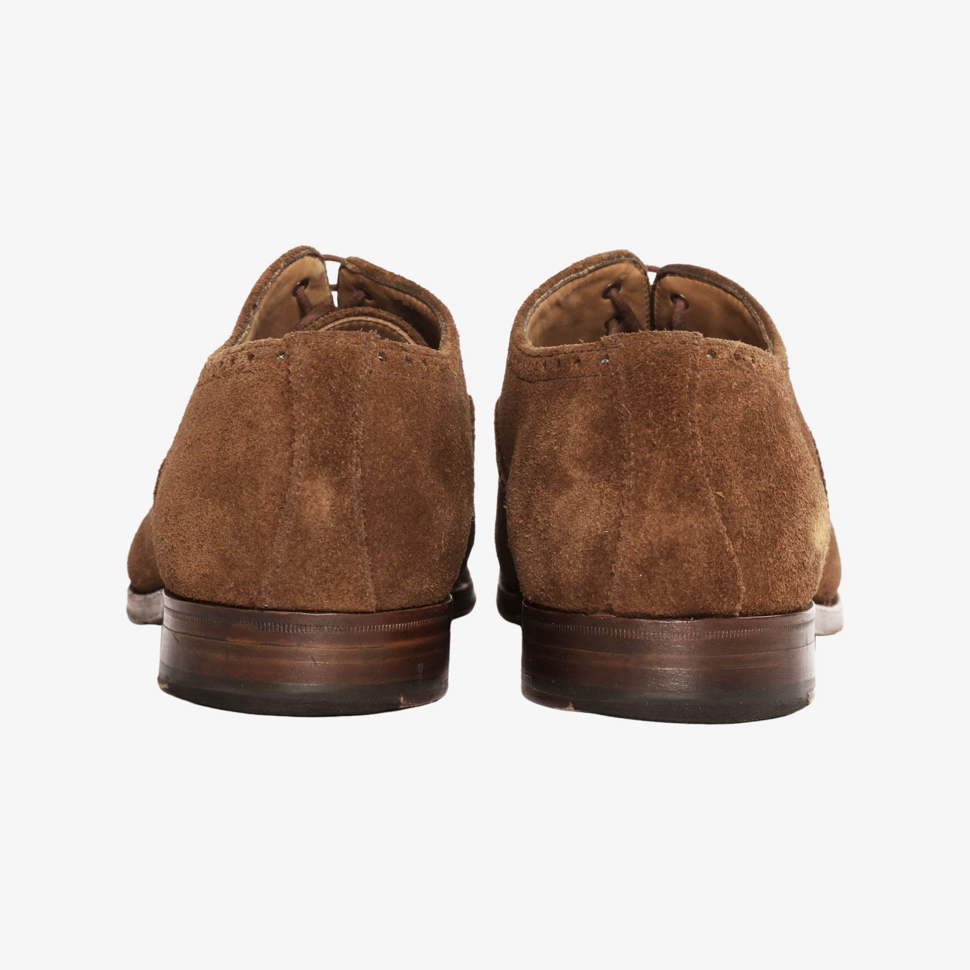 Perforated Suede Semi Brogue Oxford (Peal & Co)