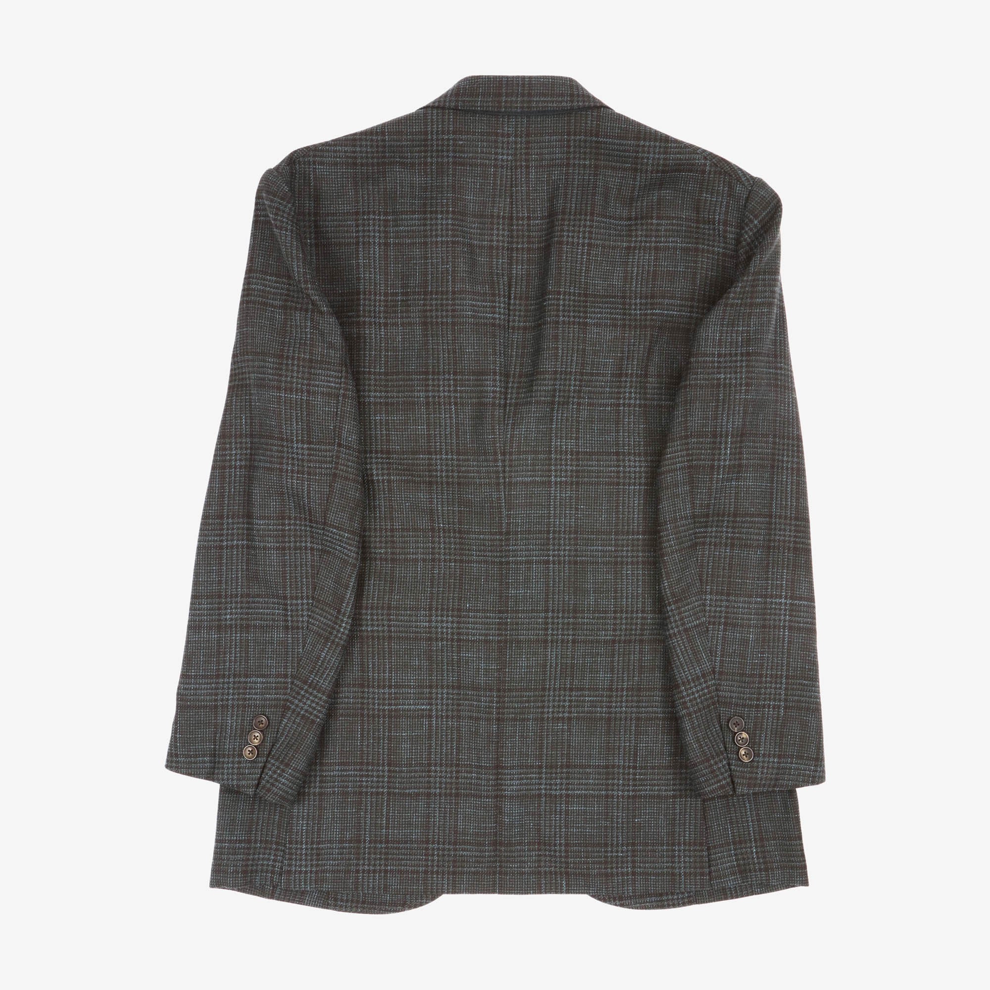 Check Wool Silk Linen Sport Coat