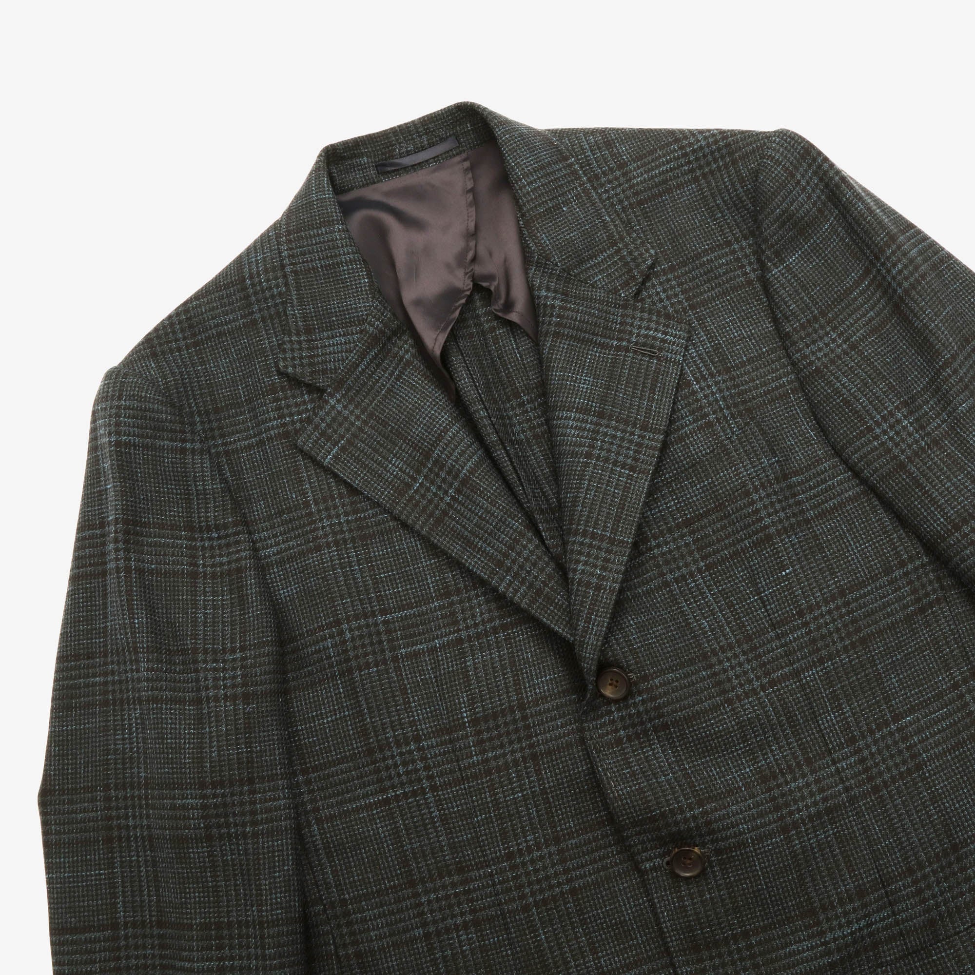 Check Wool Silk Linen Sport Coat