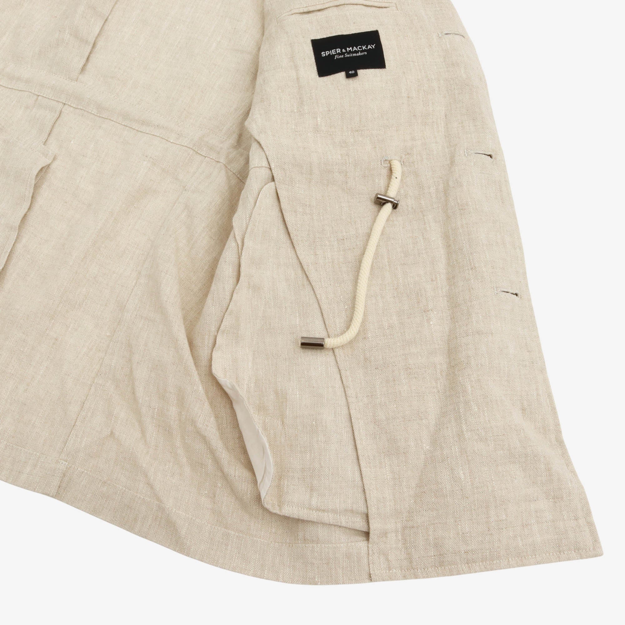 Unstructured Linen Jacket