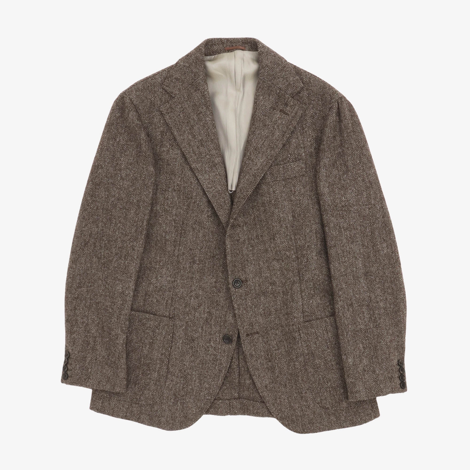 Herringbone Wool Sport Jacket