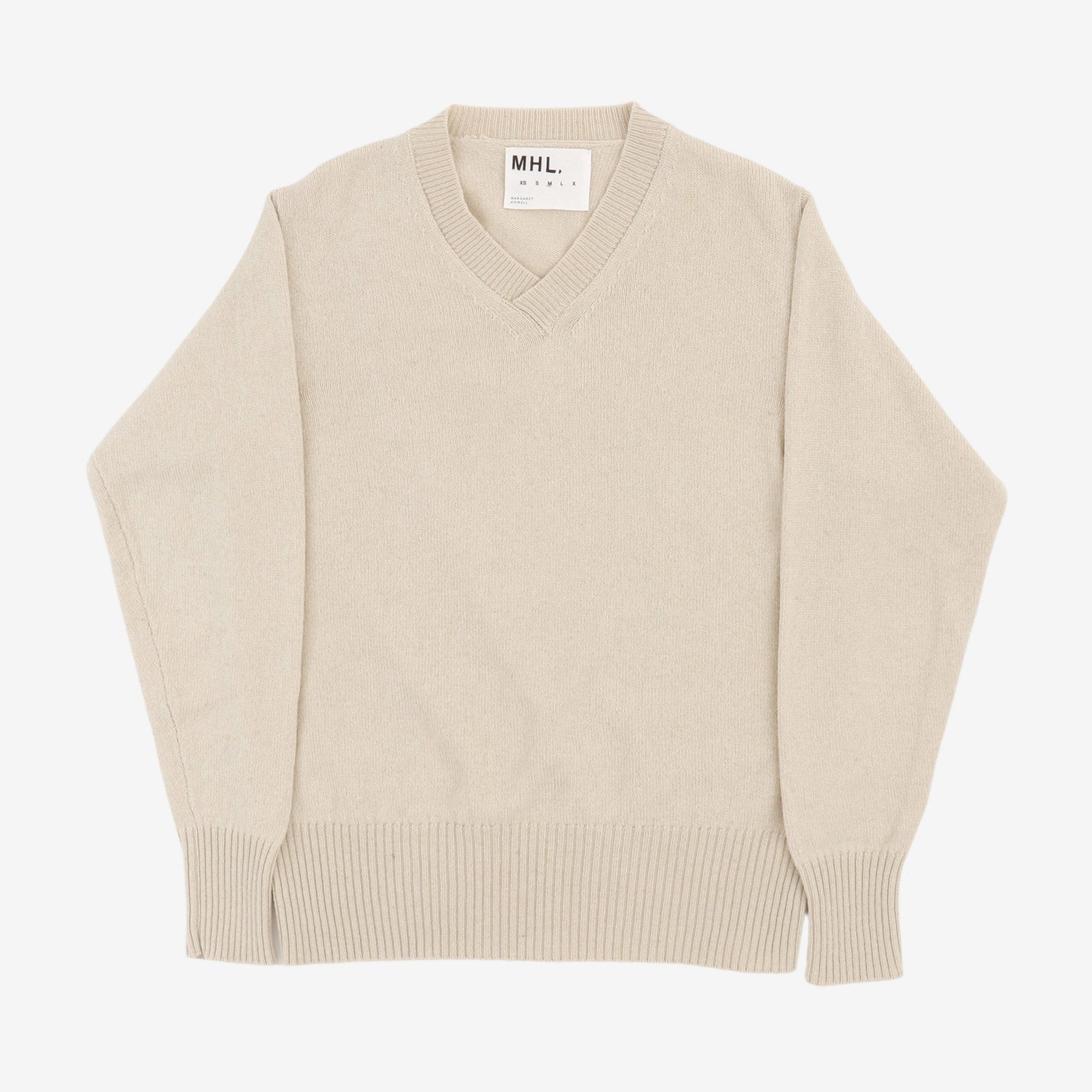V Neck Wool Blend Sweater