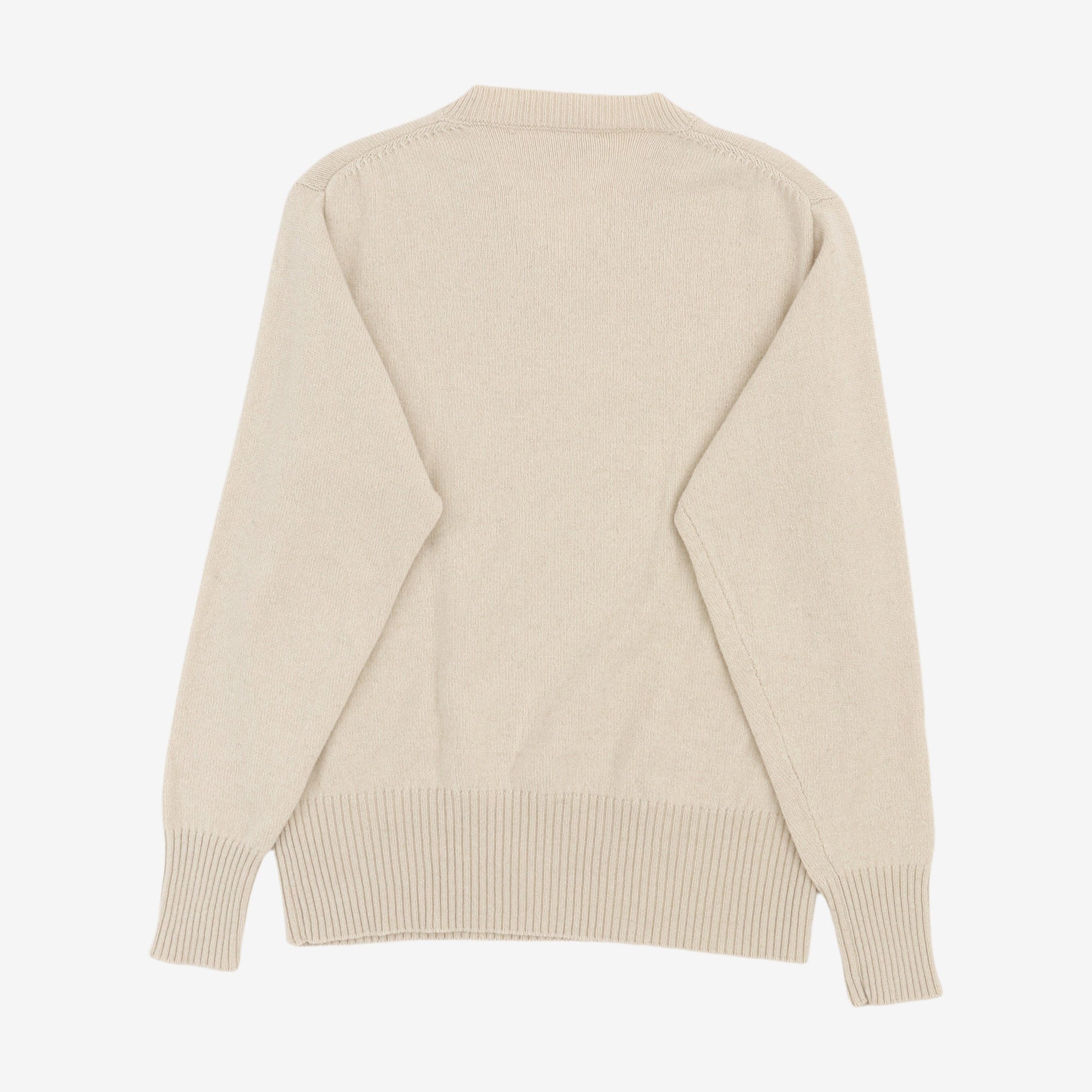 V Neck Wool Blend Sweater