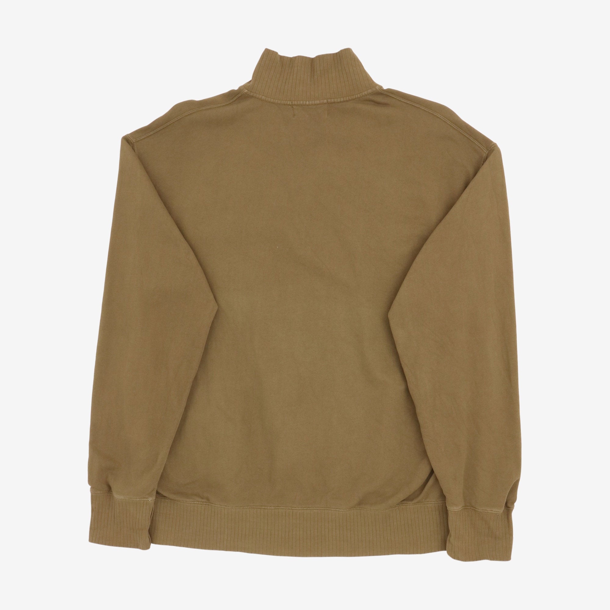 Garment Dyed Half Zip Sweatshirt