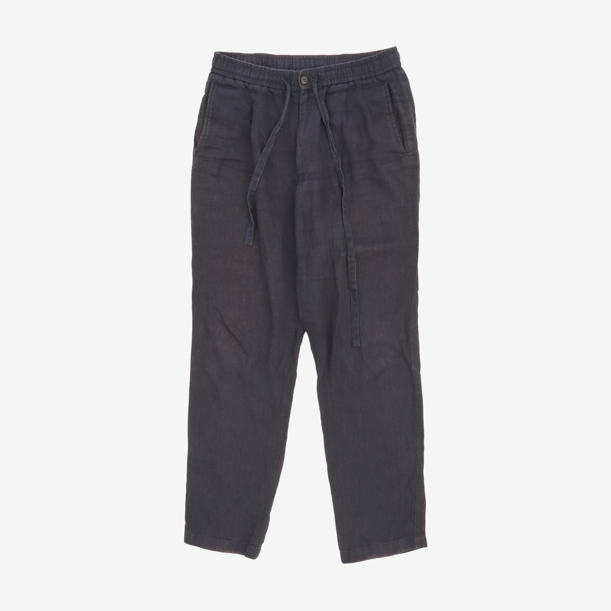 Linen Drawstring Trousers