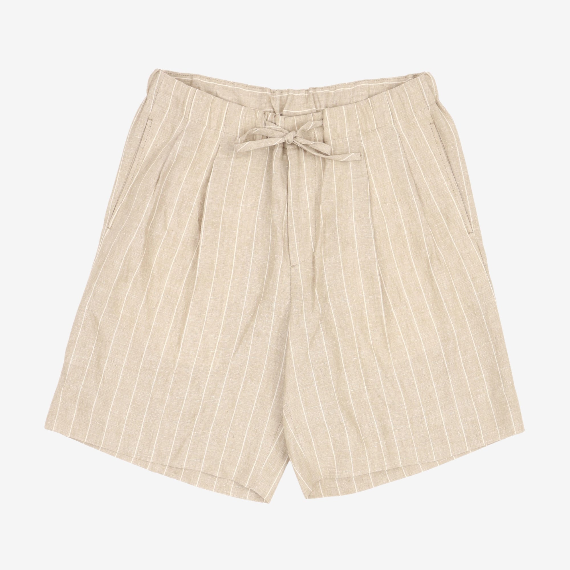 Italian Linen Pinstripe Leisure Short