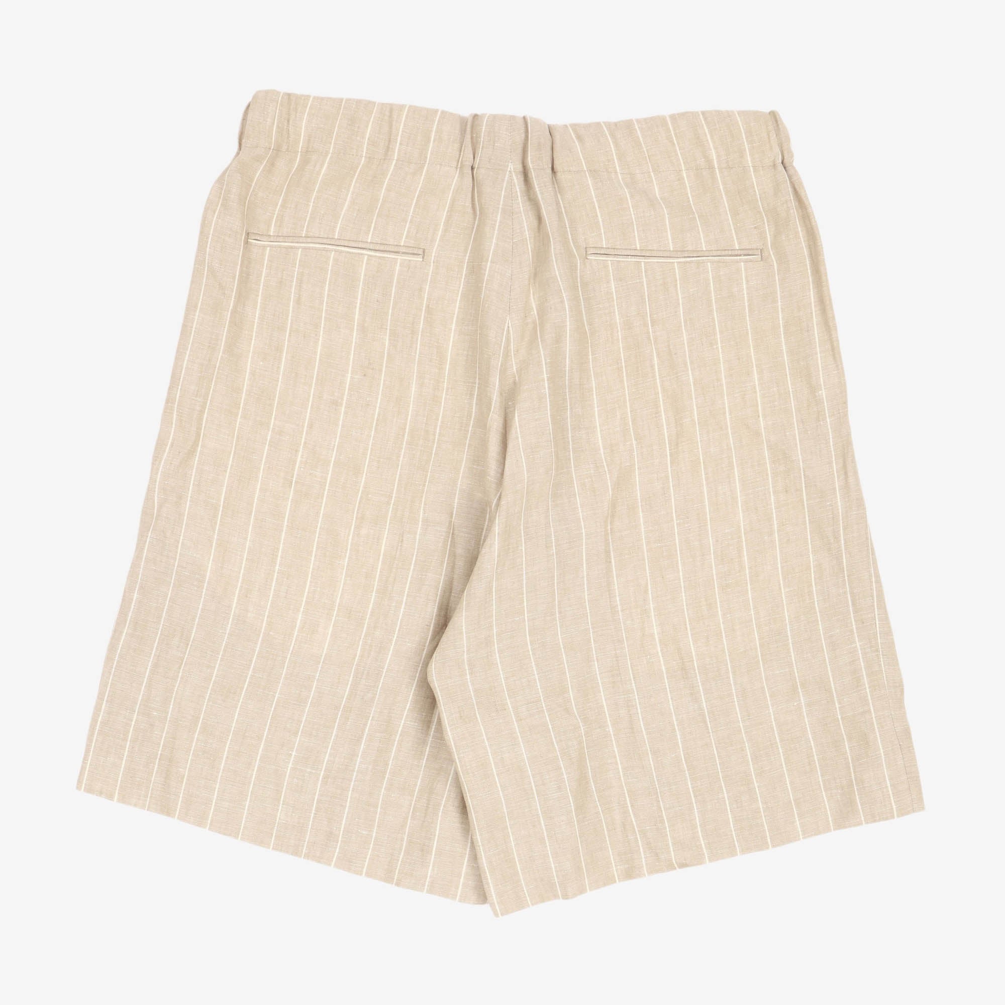 Italian Linen Pinstripe Leisure Short