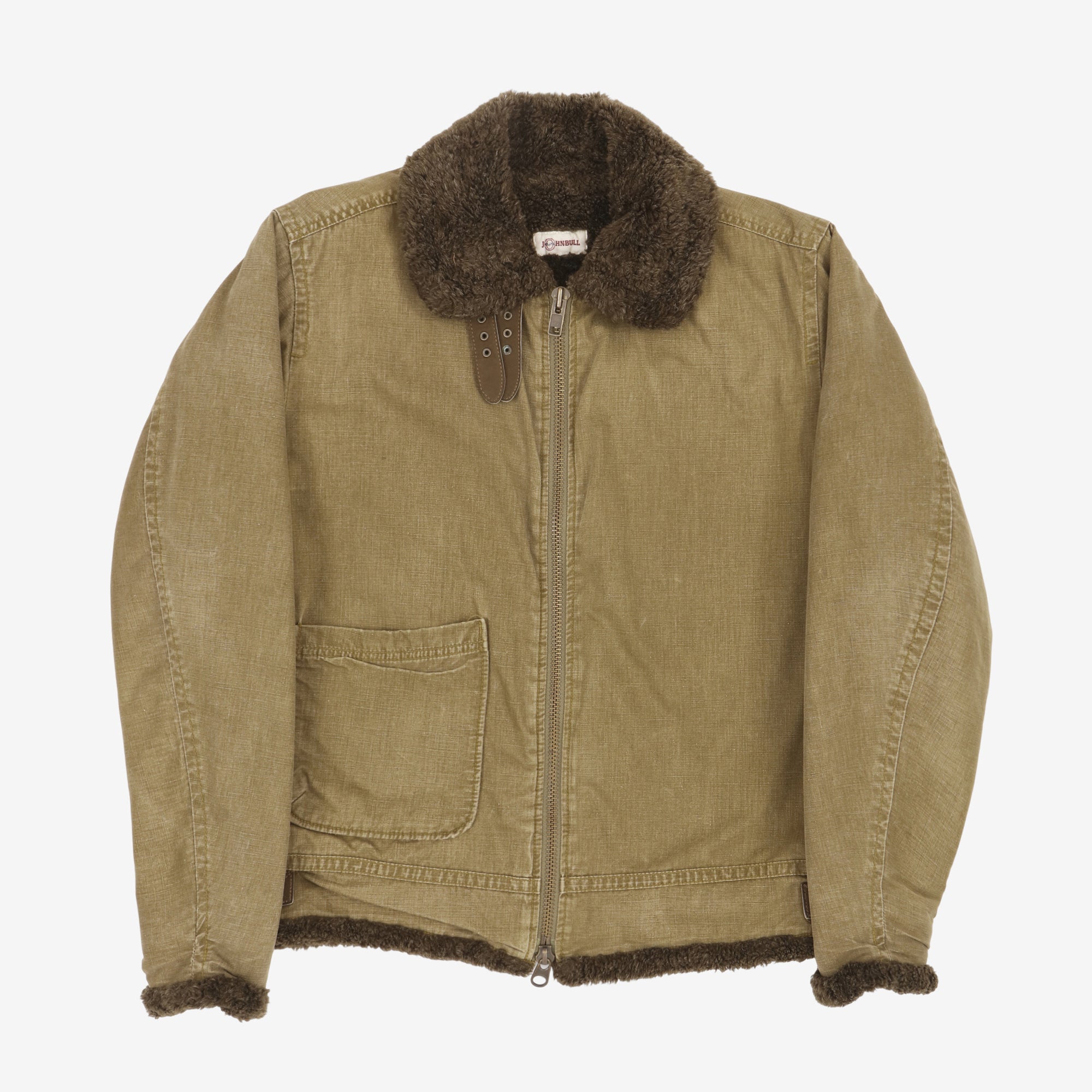 Sherpa Lined Workwear Bomber Jacket
