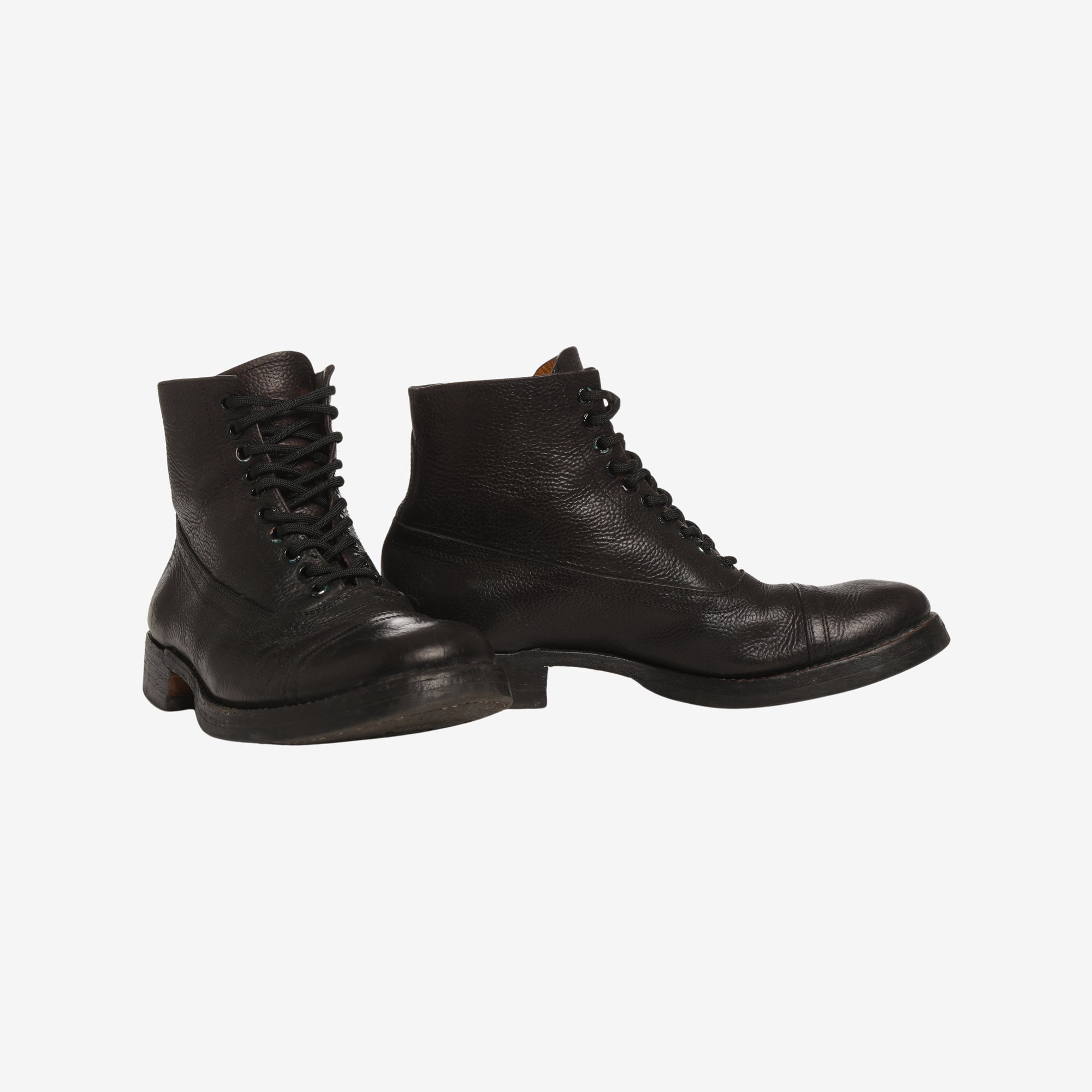 Leather Toe Cap Boots