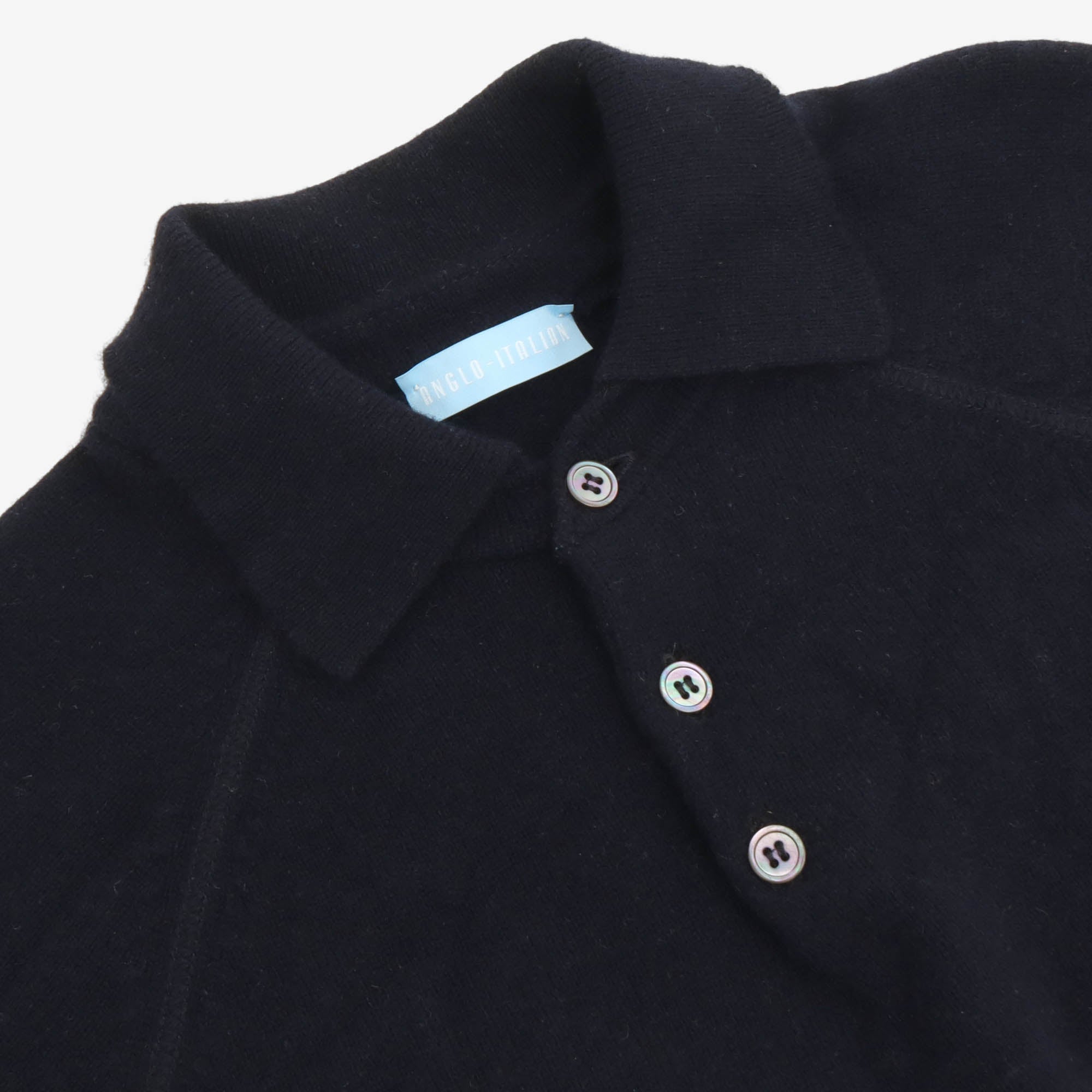 Raglan Sleeve Lambswool Polo Shirt