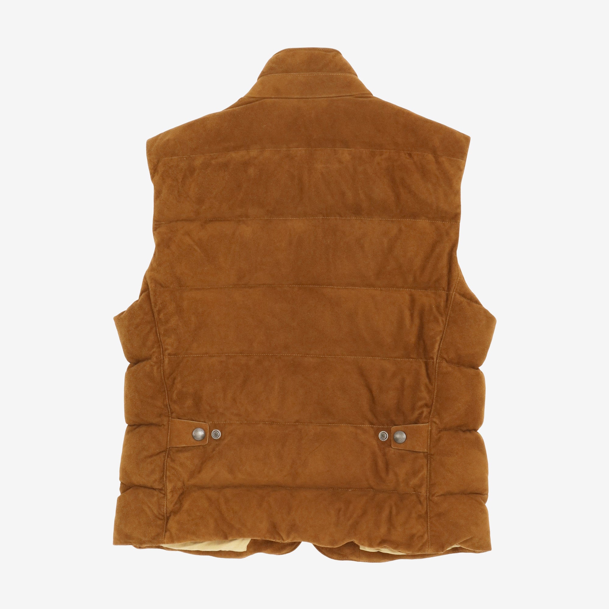 Suede Down Vest