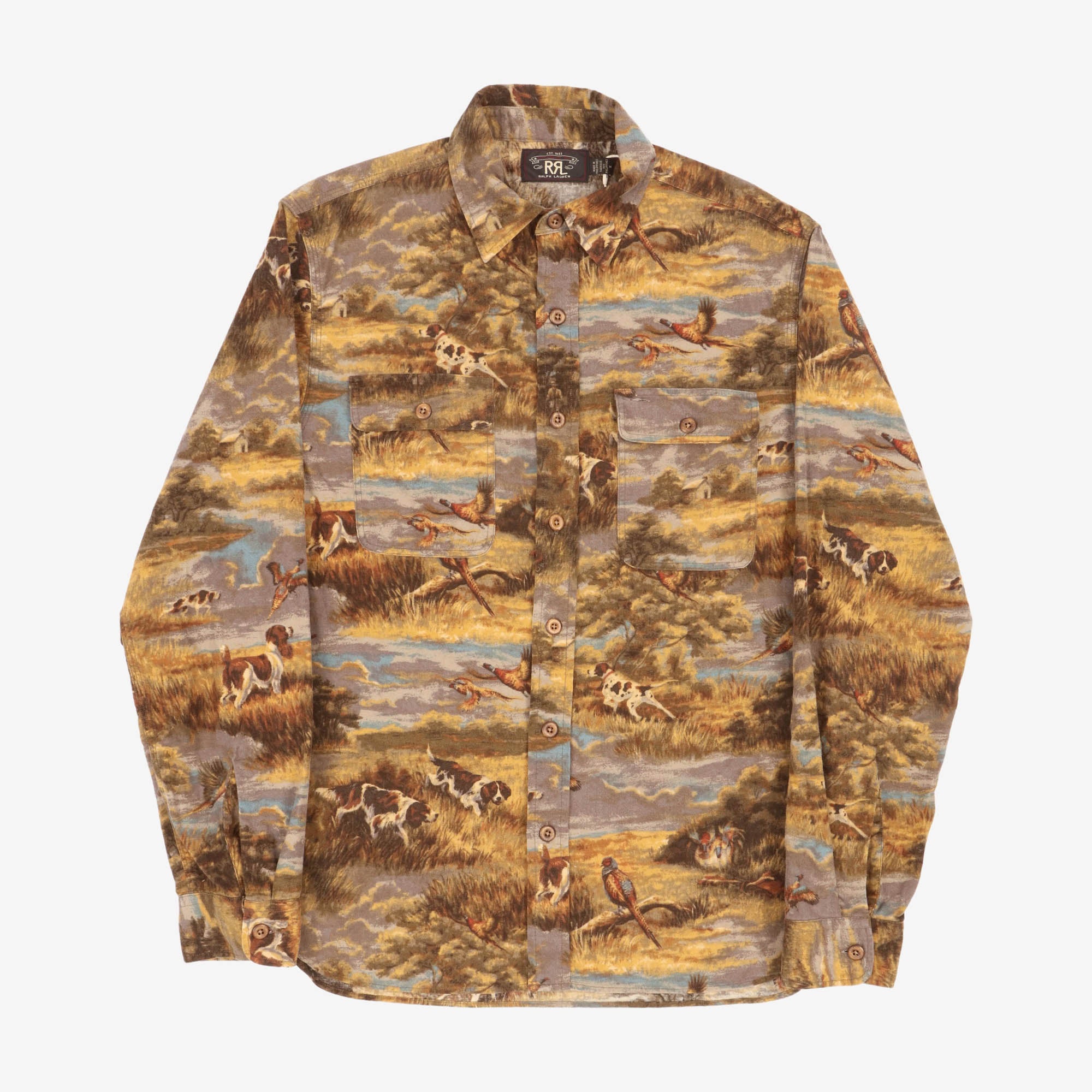 Wetlands Print Flannel Work Shirt
