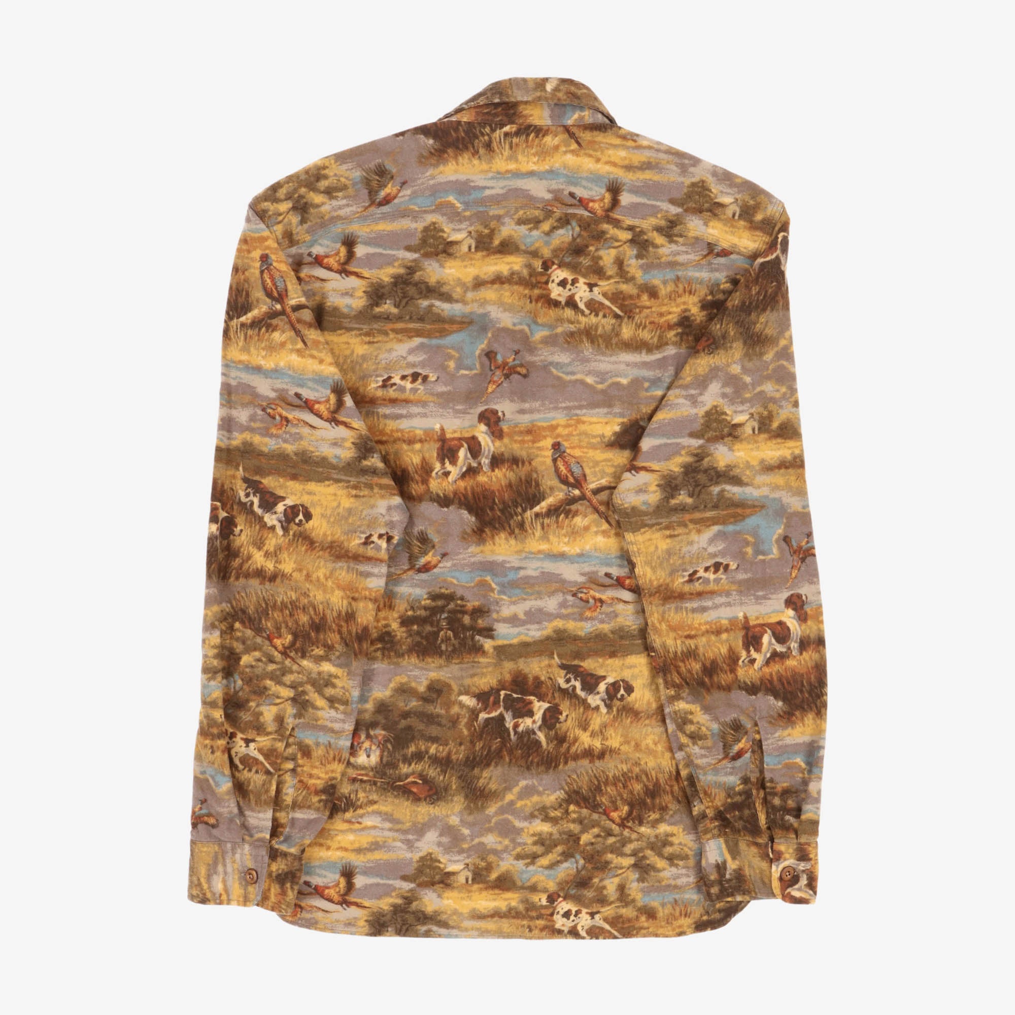 Wetlands Print Flannel Work Shirt