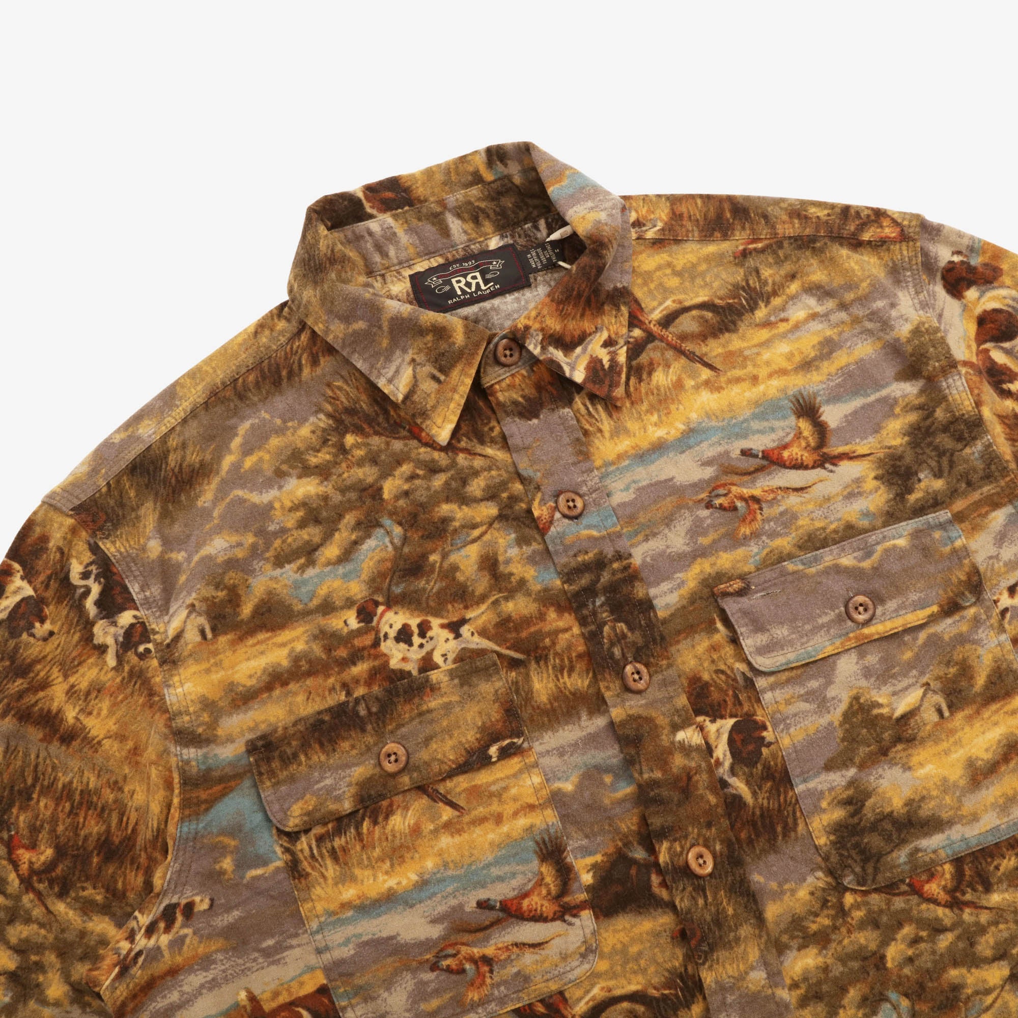 Wetlands Print Flannel Work Shirt