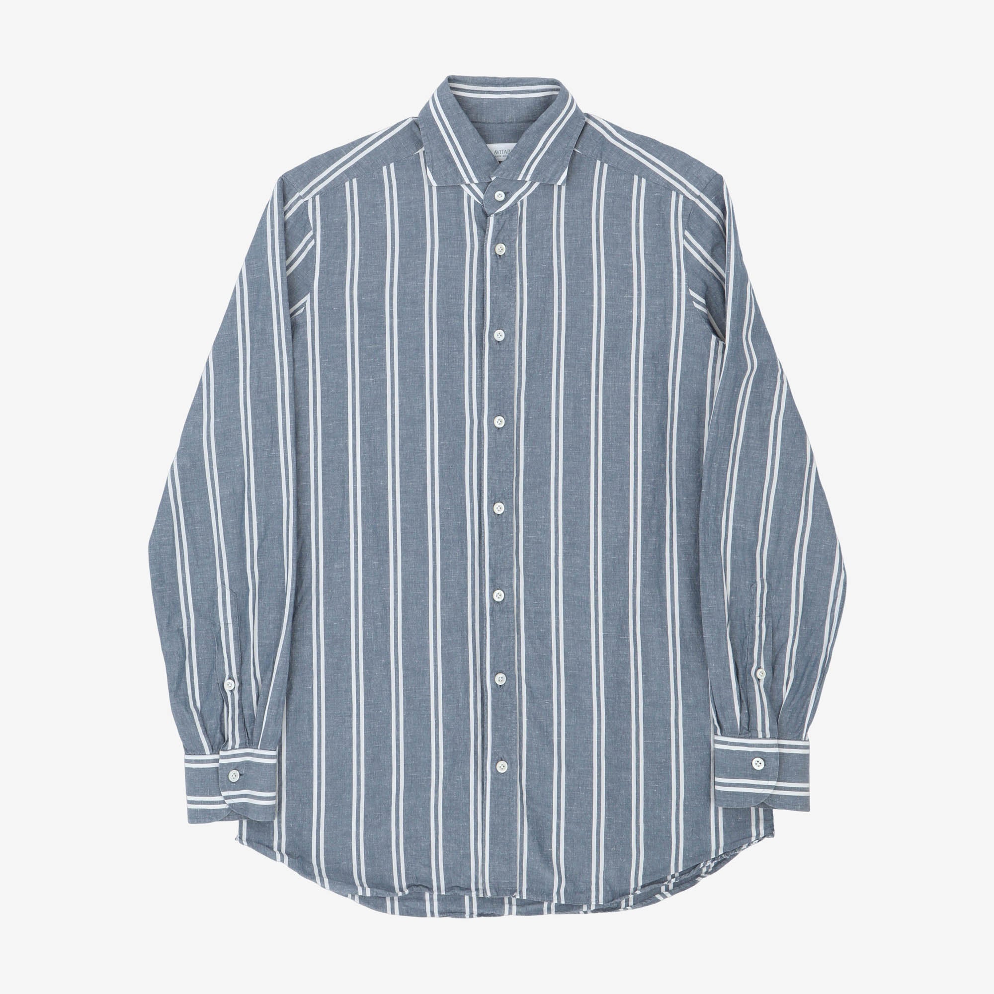 MTO Striped Japanese Chambray Shirt